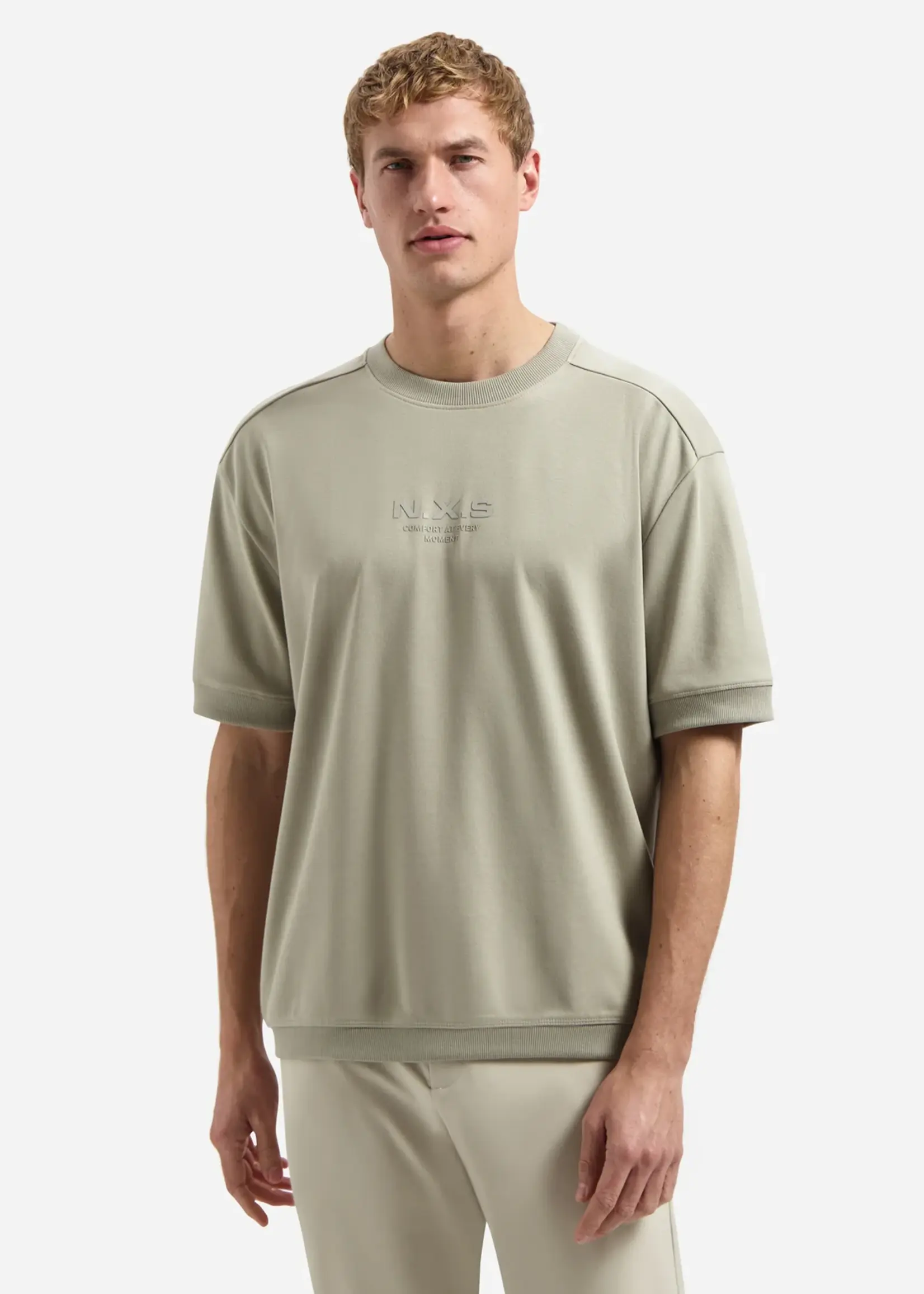 No Excess T-shirt Solid Heavy Sweat - Taupe