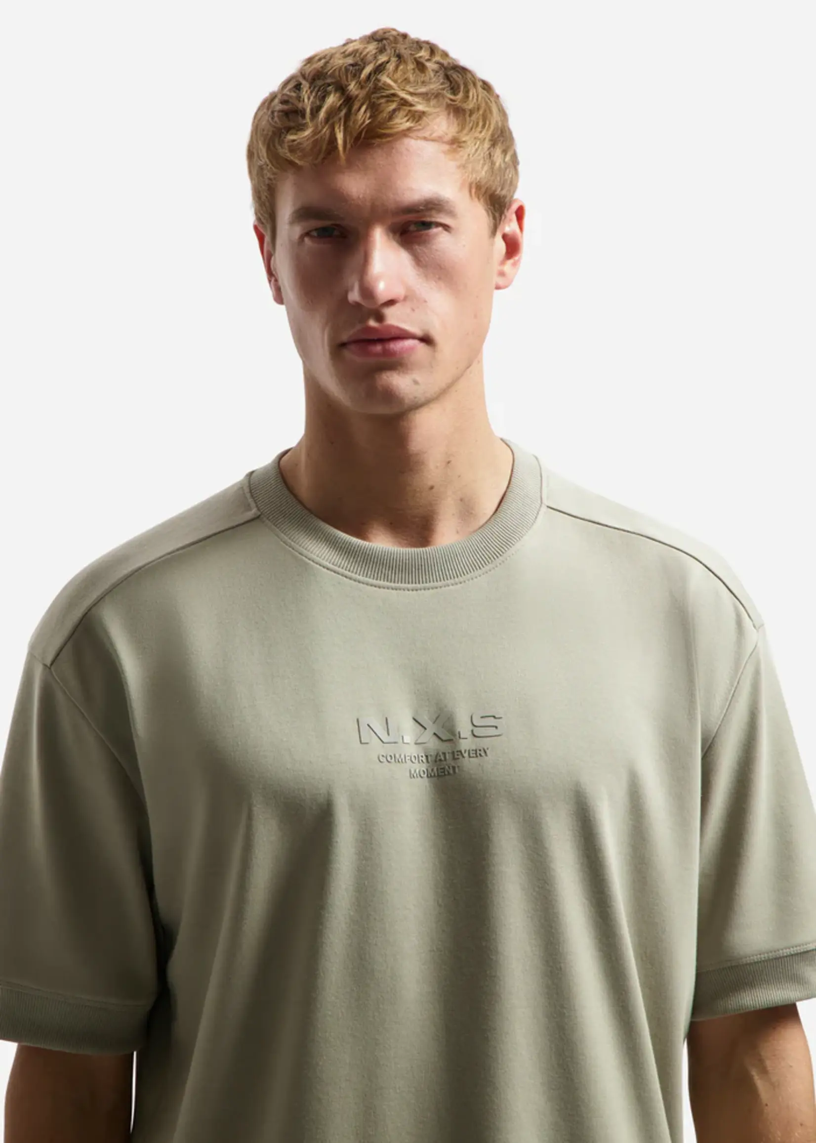 No Excess T-shirt Solid Heavy Sweat - Taupe