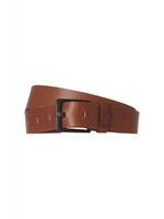 No Excess Riem Leer NE Zwarte Gesp - Camel
