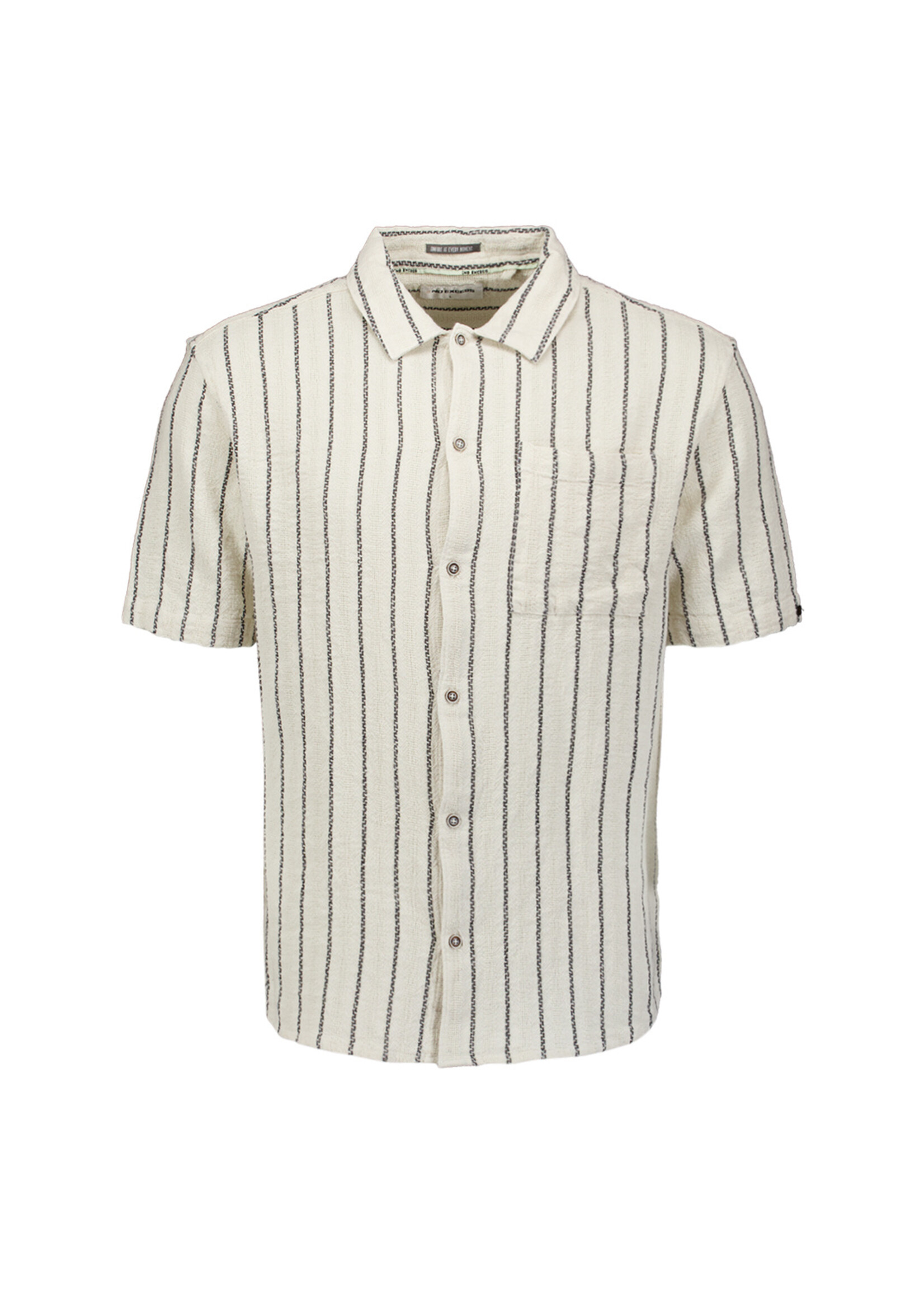 No Excess Overhemd Korte Mouw Jacquard 2Tone - Kit