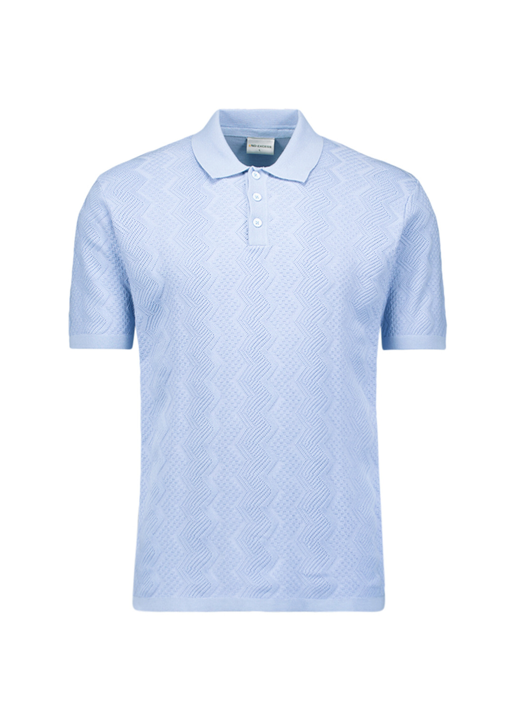 No Excess Pullover Polo Relief - Blue