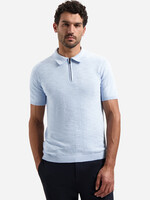 No Excess Polo Zip Frote - Blue