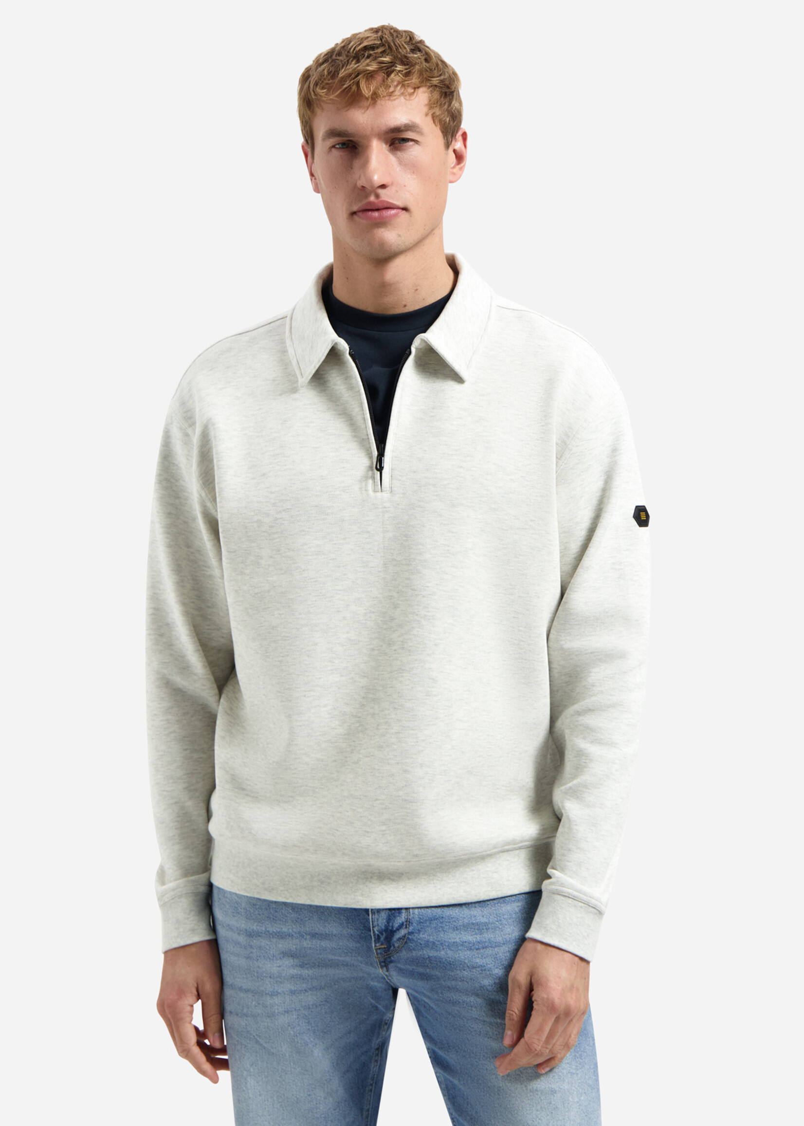 No Excess Sweater Polo Half Zip - Kit Melange