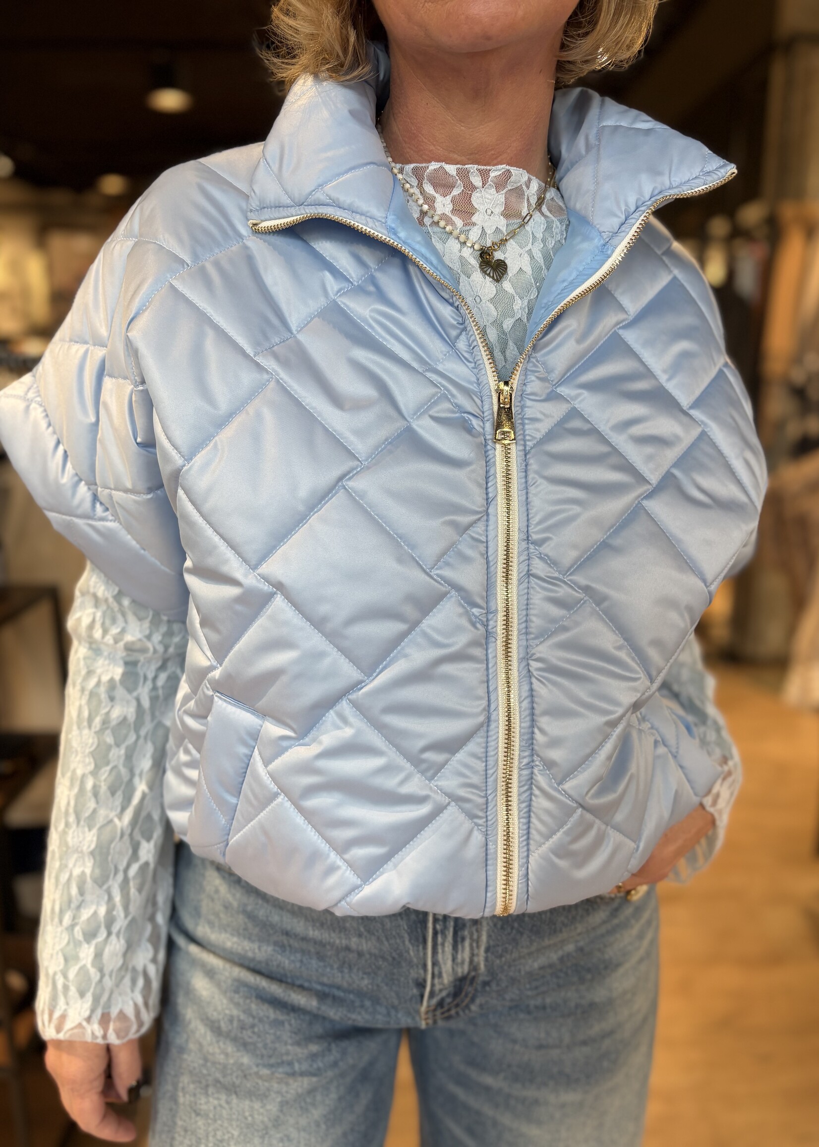 Bodywarmer Cher - Lichtblauw