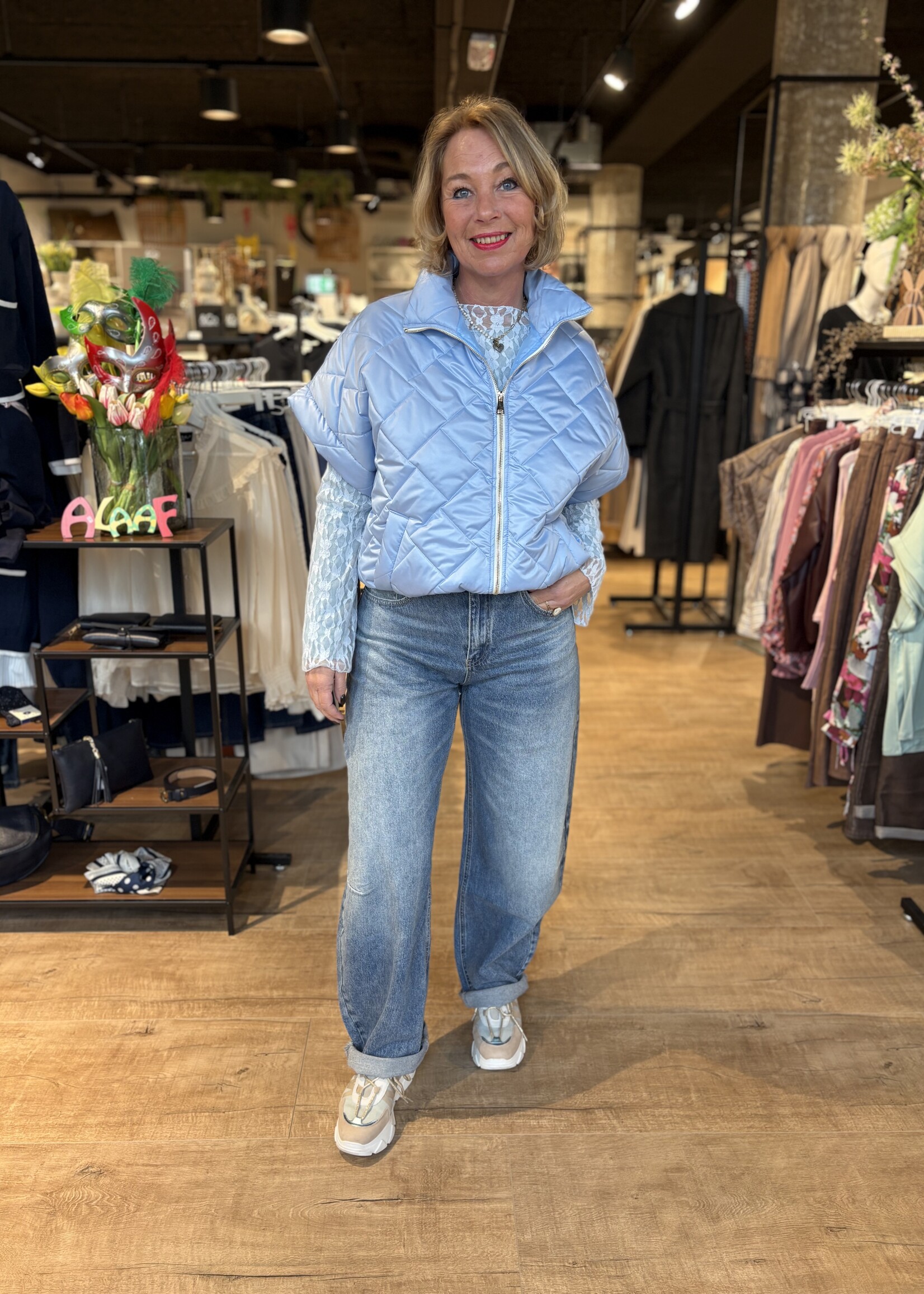 Bodywarmer Cher - Lichtblauw