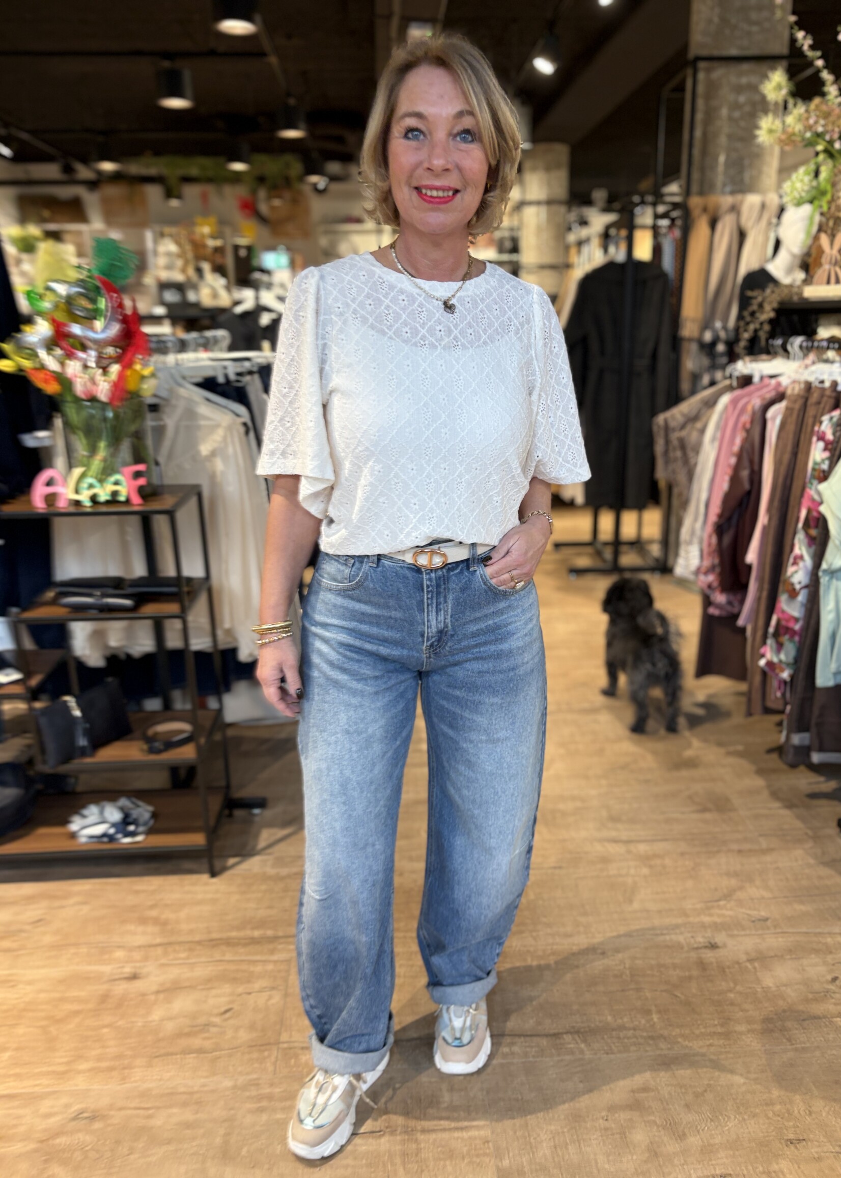 Freequent Blouse Kiona - Star Offwhite