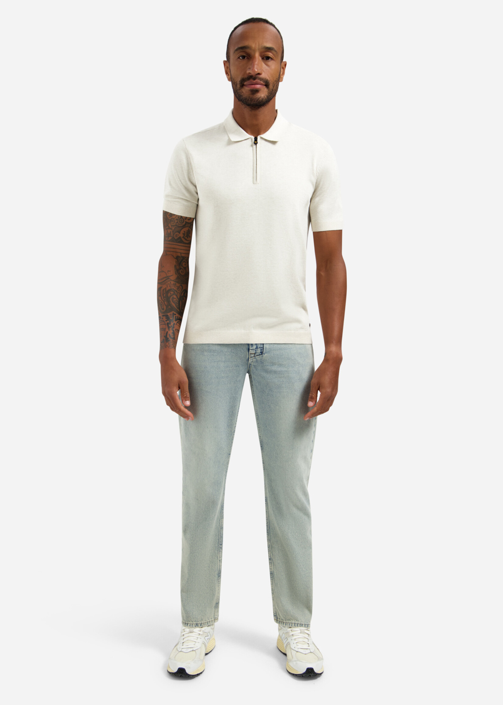 No Excess Jeans Denim Stretch Relaxed Fit - Stone Used