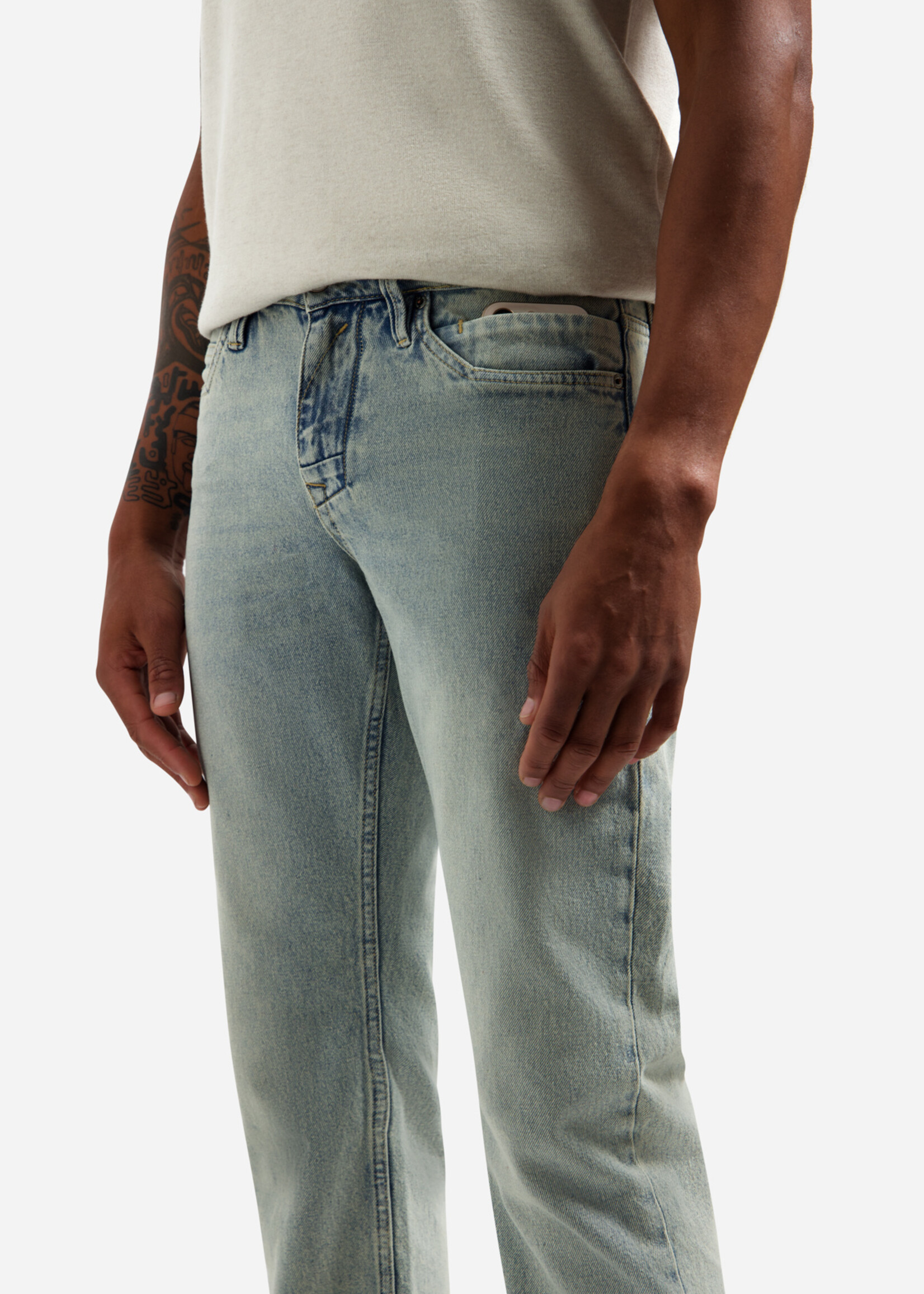 No Excess Jeans Denim Stretch Relaxed Fit - Stone Used