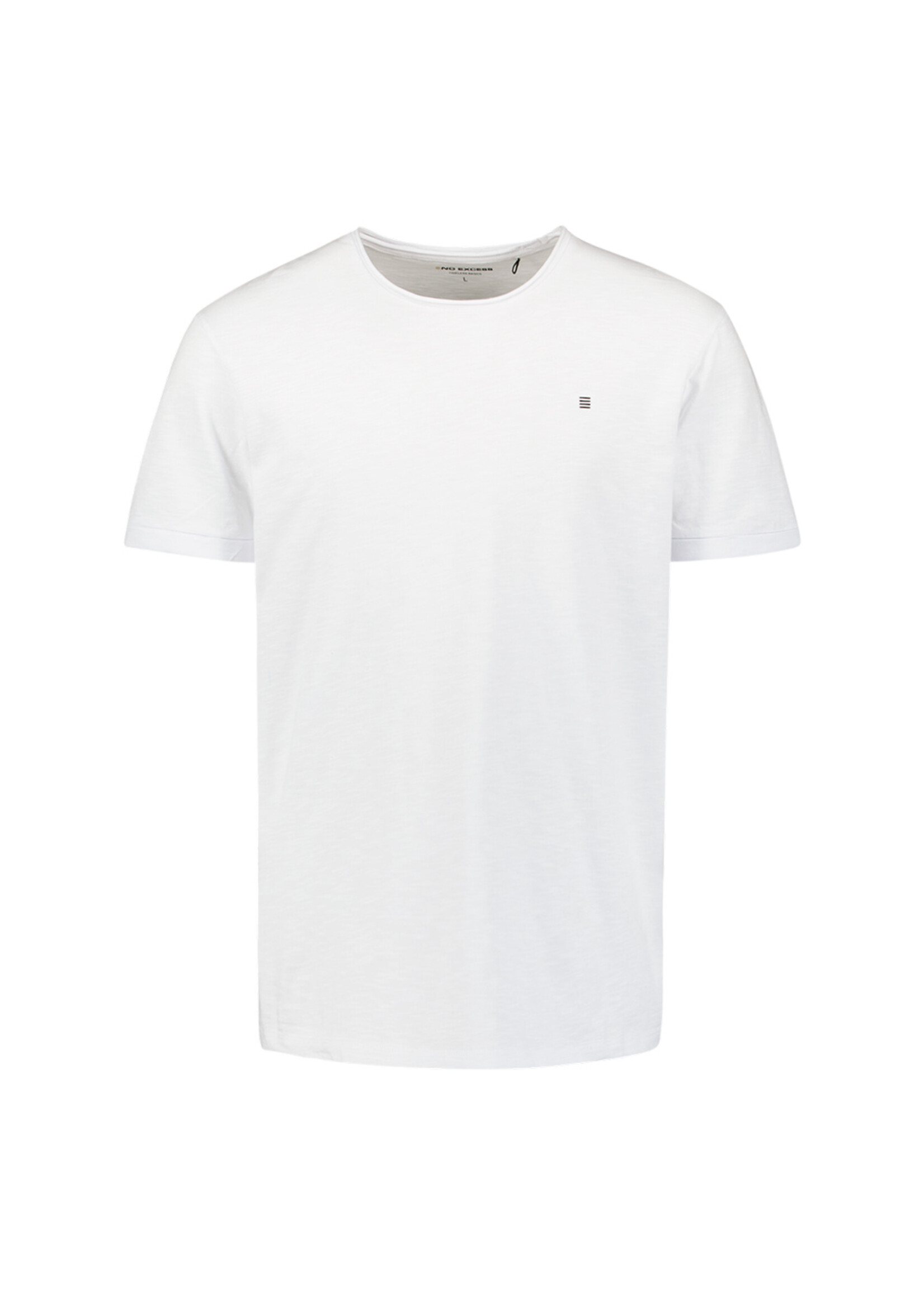 No Excess T-shirt Crewneck Slub - White