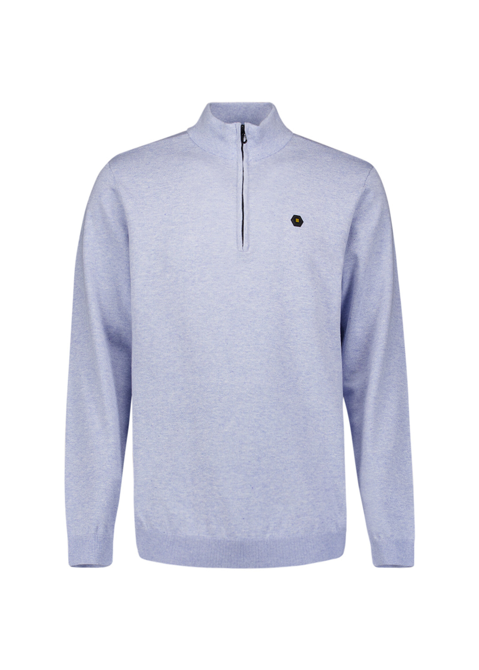 No Excess Pullover Stand Up Collar - Blue