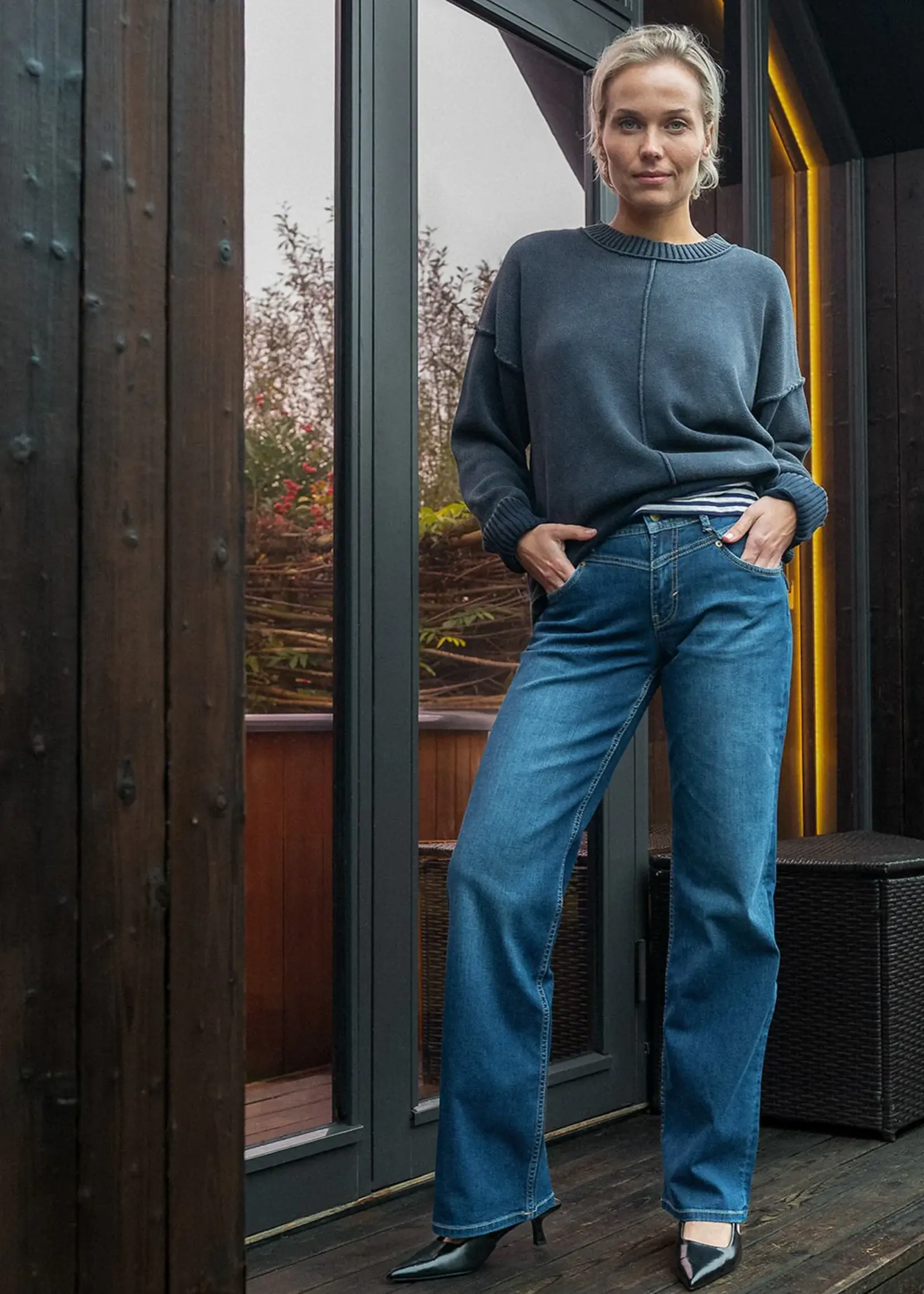 ETIQUETT Jeans Hannah Wide Leg - Veneto Blue