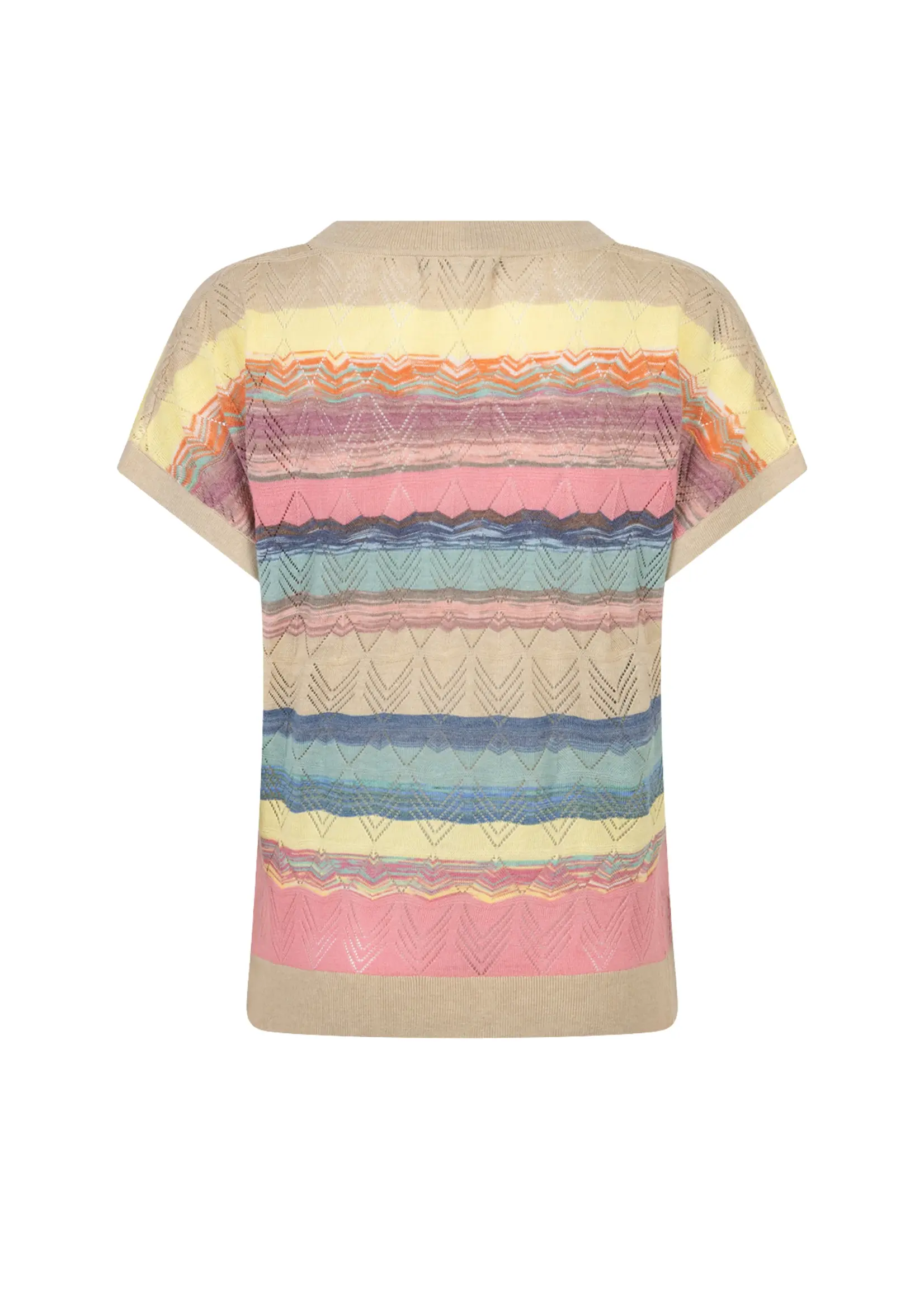 Red Button Shirt Jerry Multi Stripe - Multi