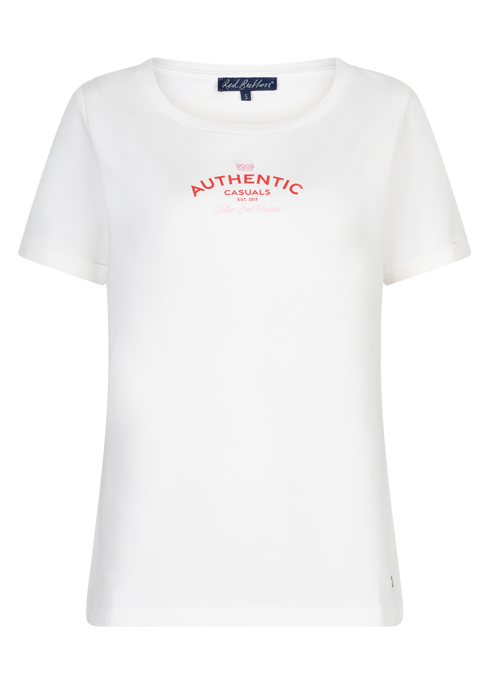 Red Button Shirt Temmy - Offwhite Red