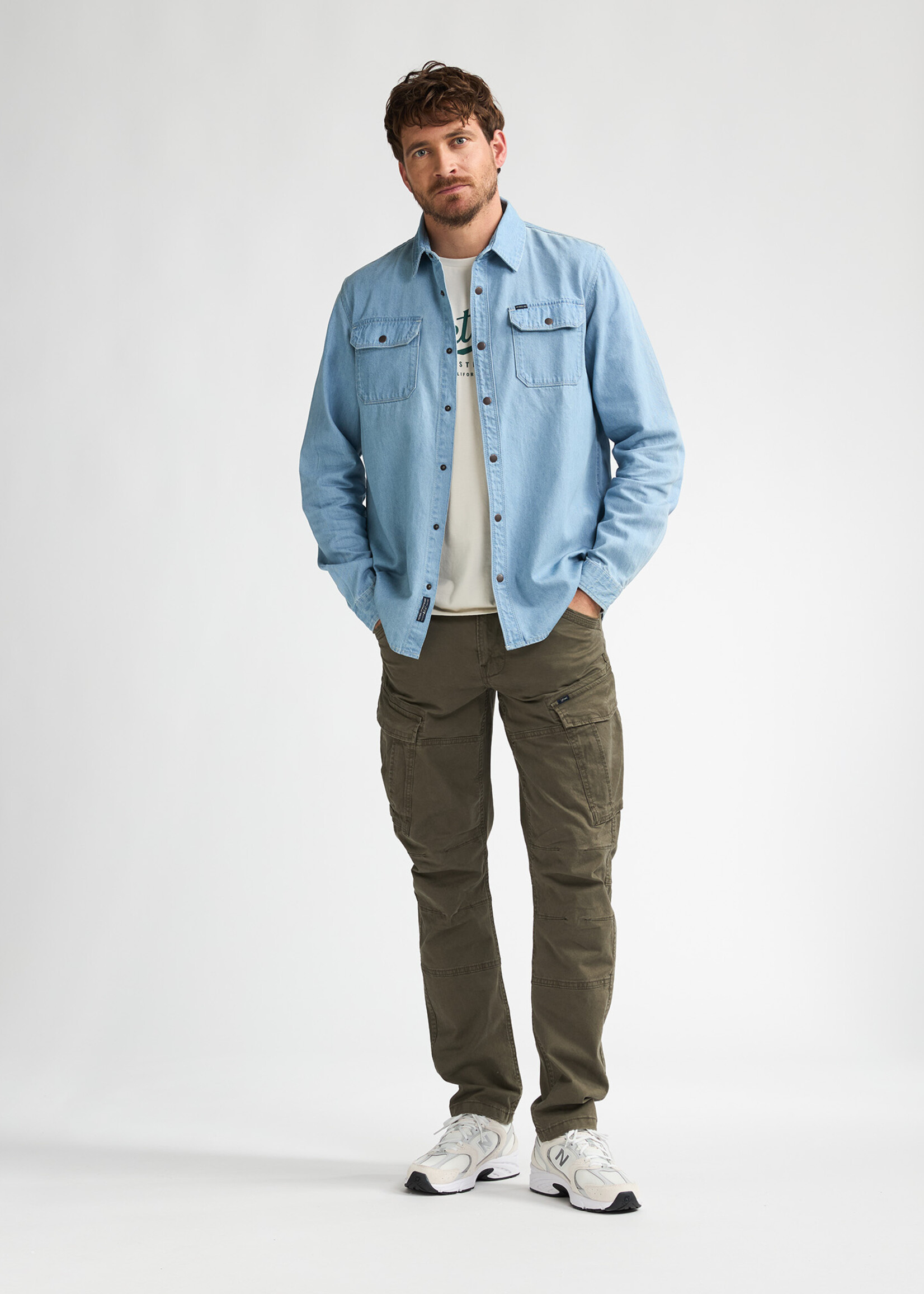 Petrol Industries Overshirt Denim - Light Indigo