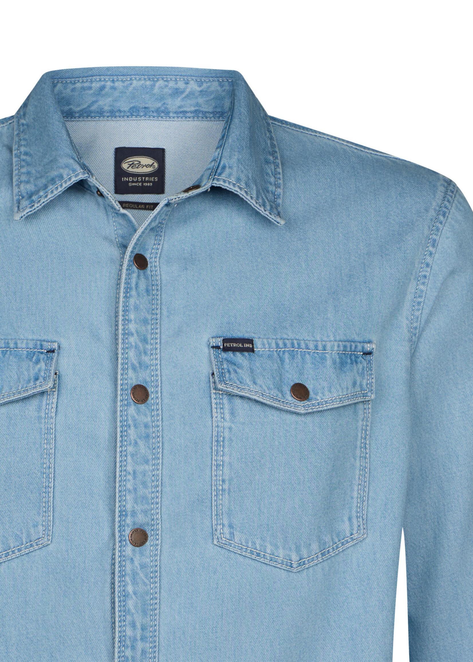 Petrol Industries Overshirt Denim - Light Indigo