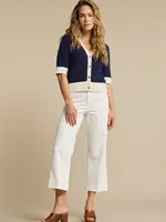 Red Button Broek Conny Stitching - Offwhite