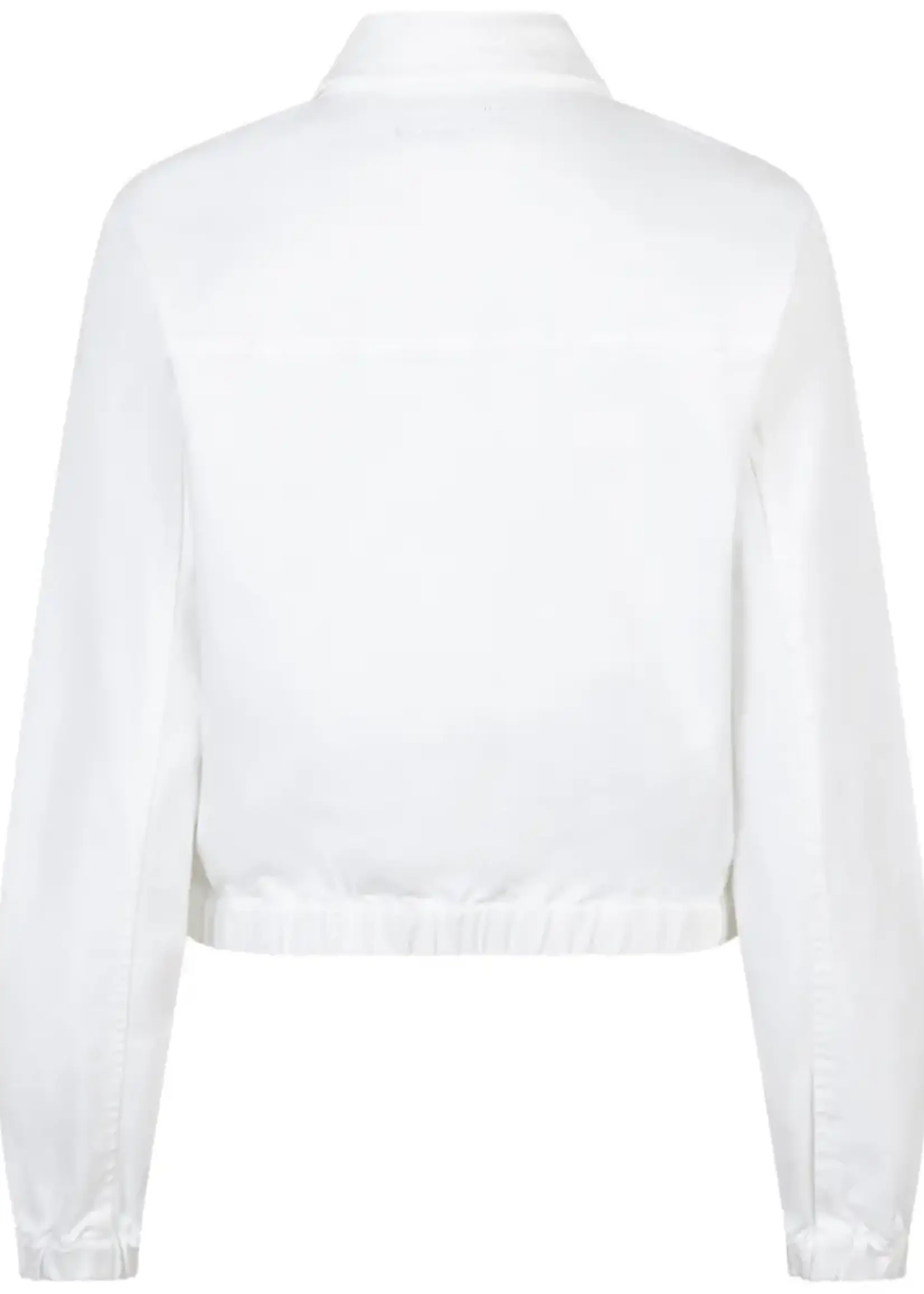 Red Button Jacket Juno Denim - White