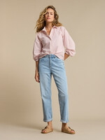Red Button Broek Caitlina Sidepatch - Lightblue