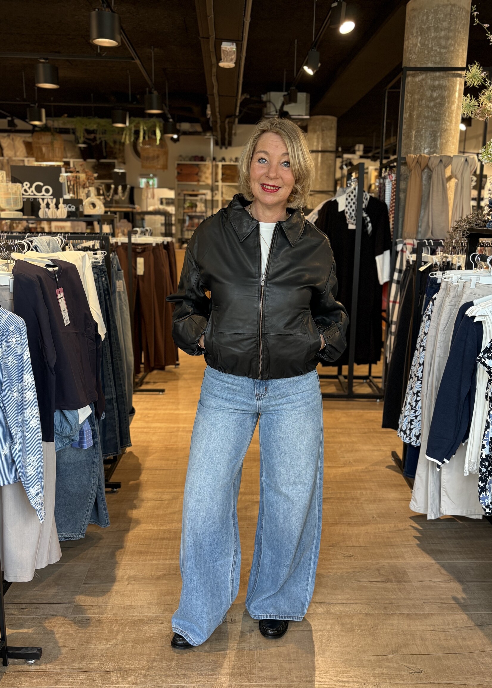 MADE PUBLIC Leather Jacket Luciana - Black