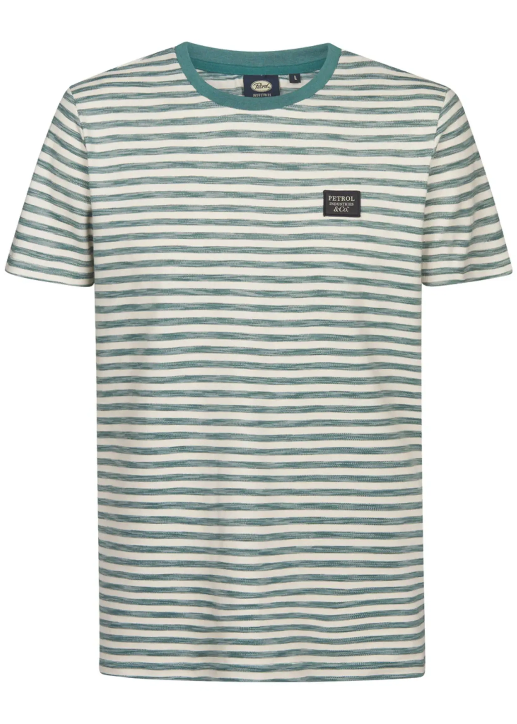 Petrol Industries Shirt Stripe - Oil Green