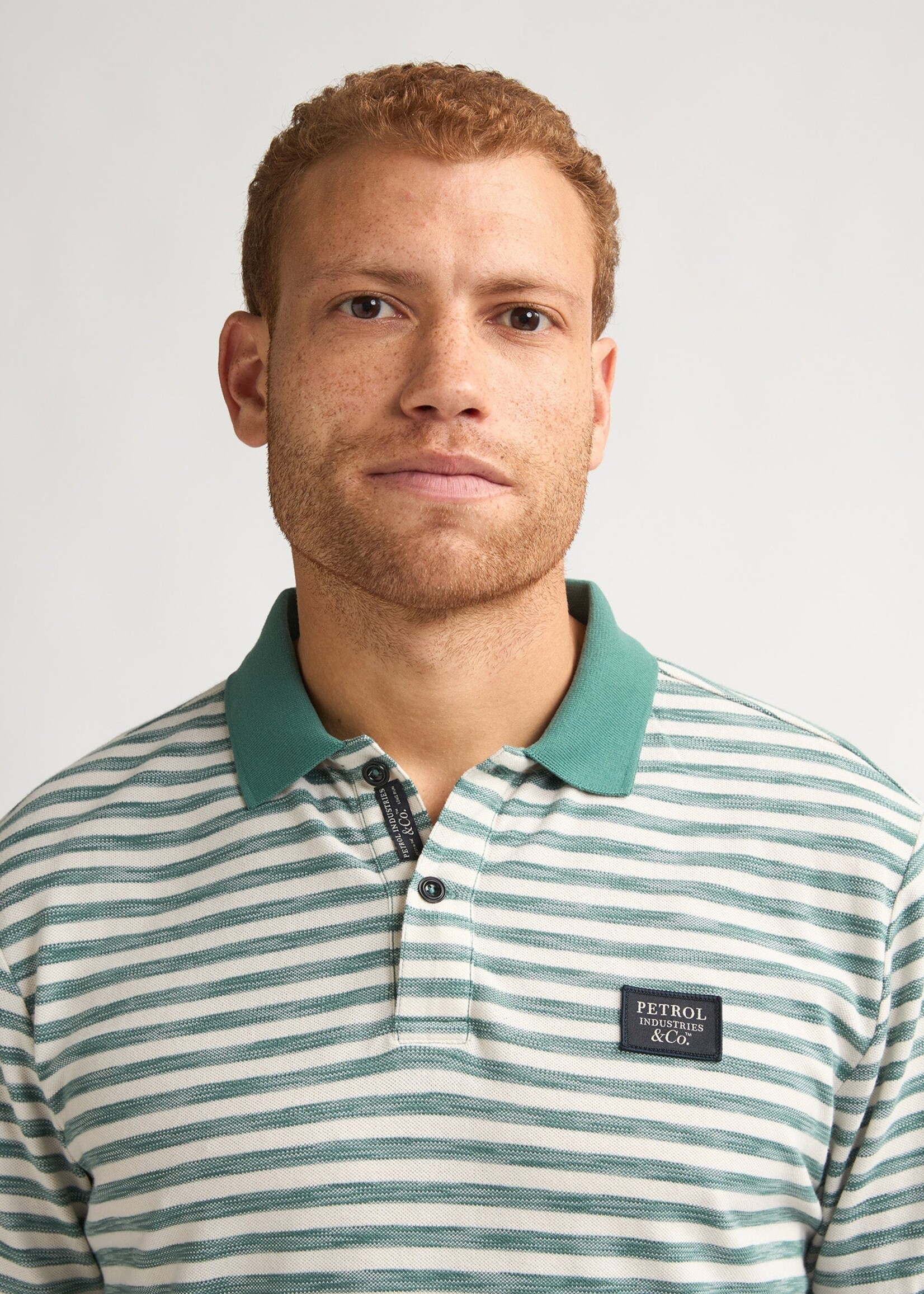 Petrol Industries Polo Stripe - Oil Green