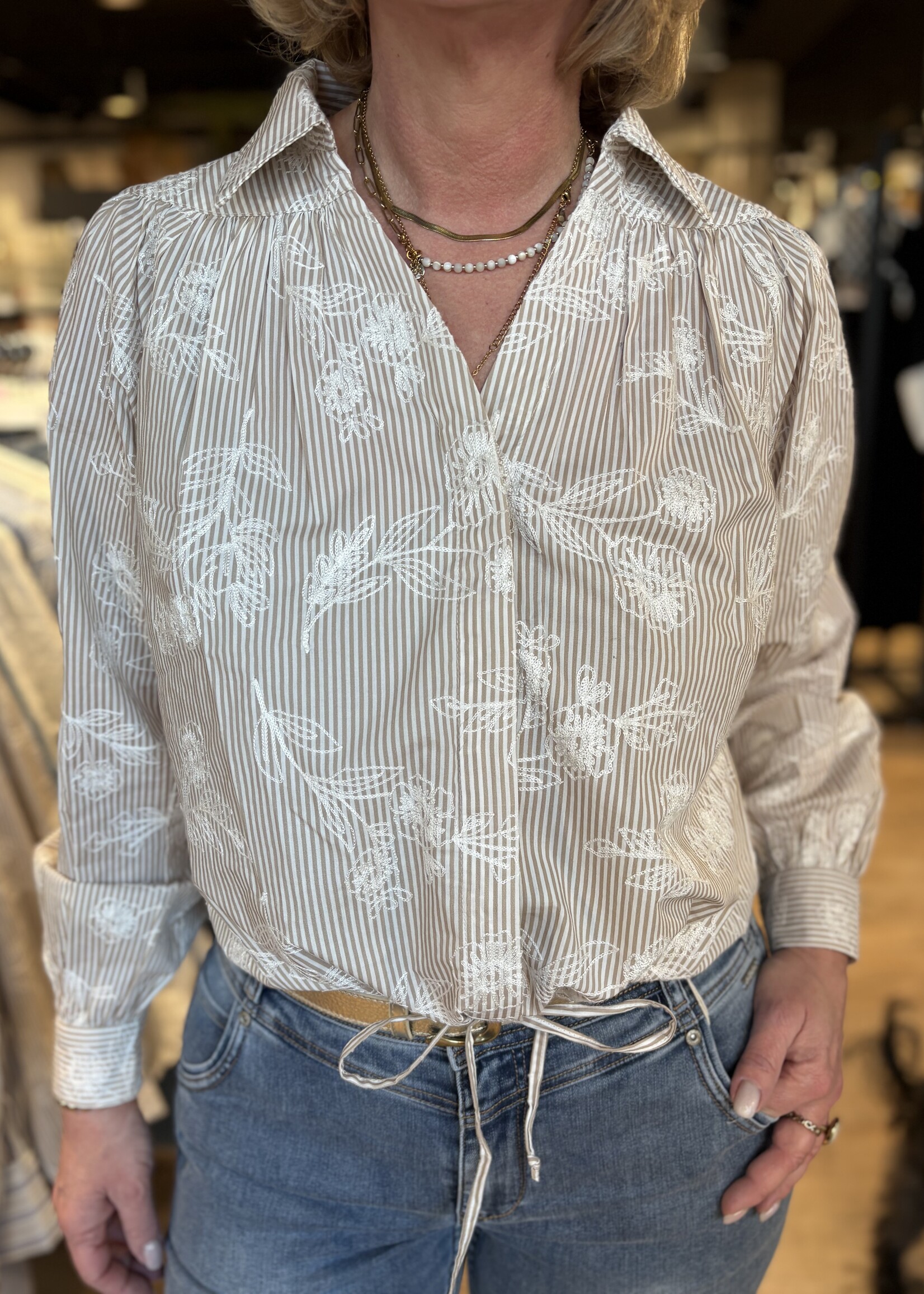 Soultouch Blouse Jas Pip - Sand