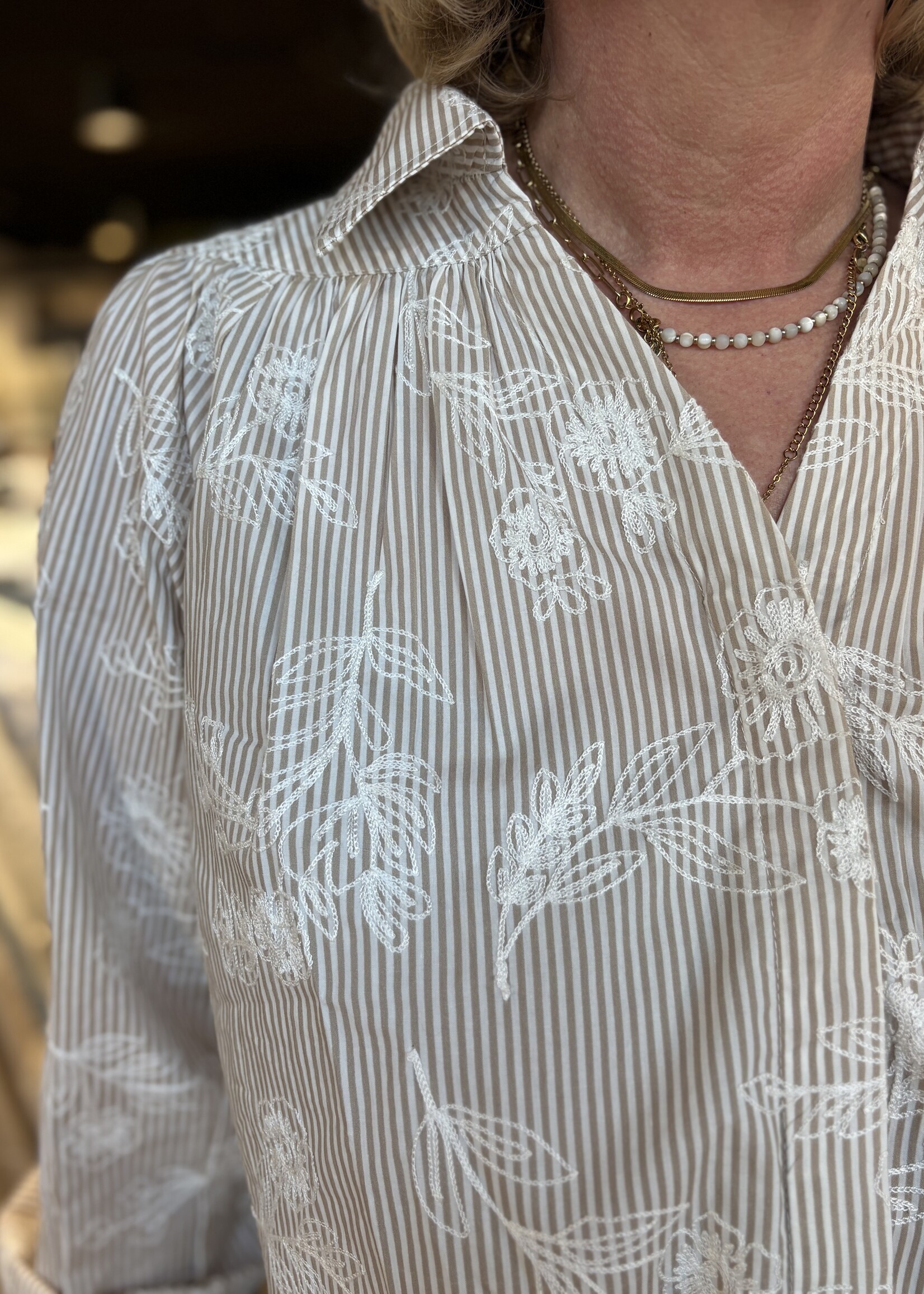 Soultouch Blouse Jas Pip - Sand