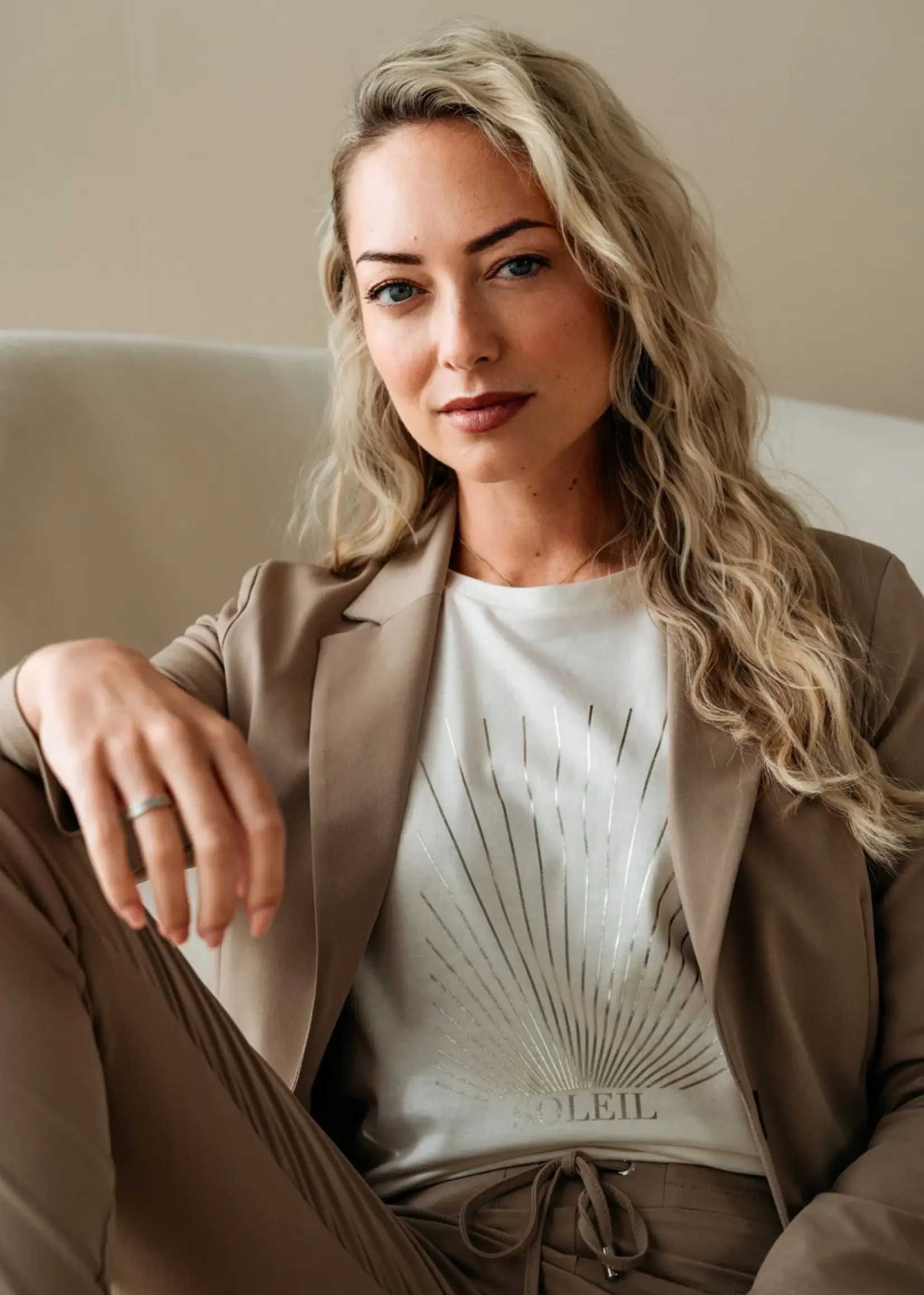 &Co Woman T-shirt  Soleil - Beige