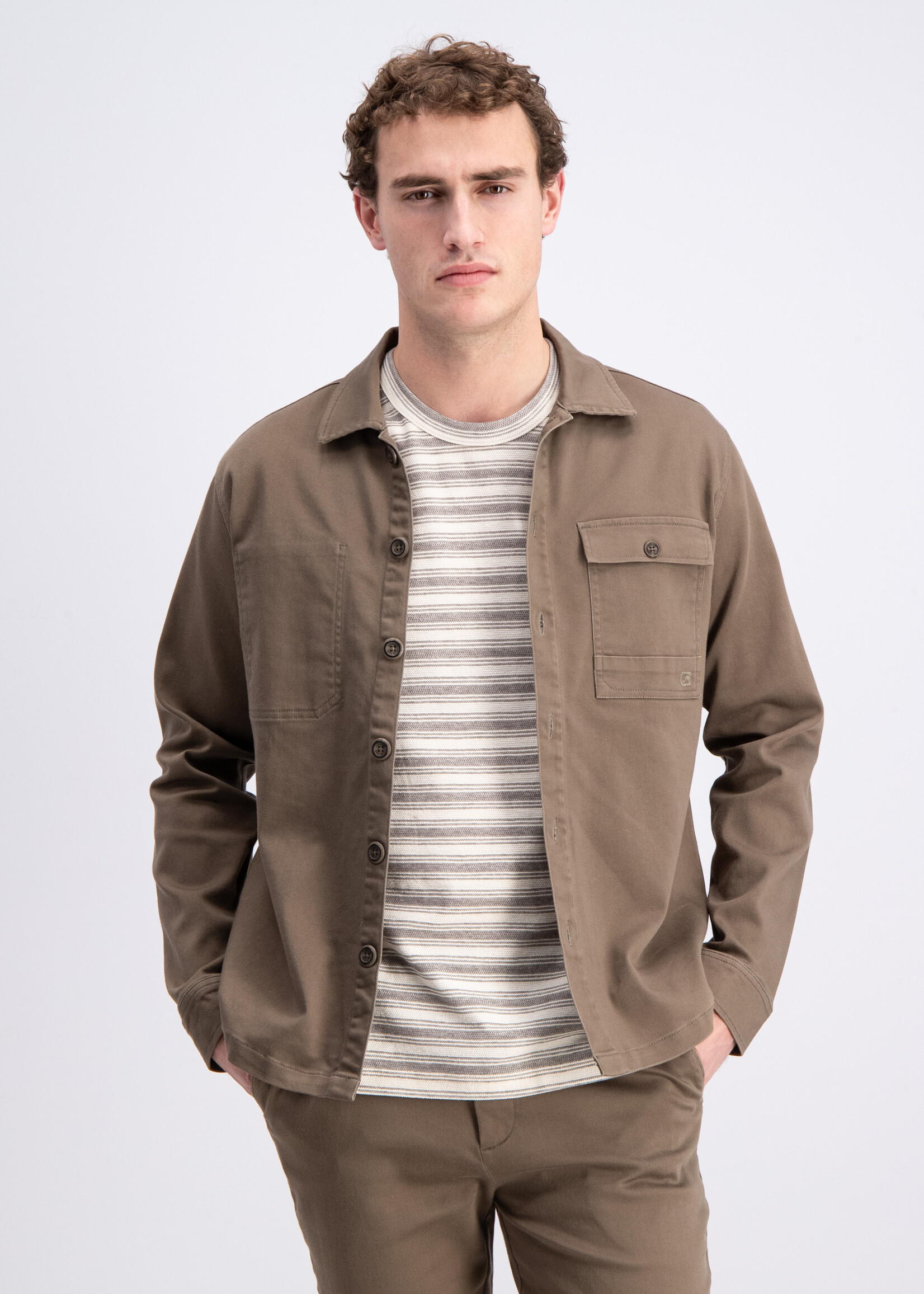 Gabbiano Overshirt Jogg Garment - Wood Brown