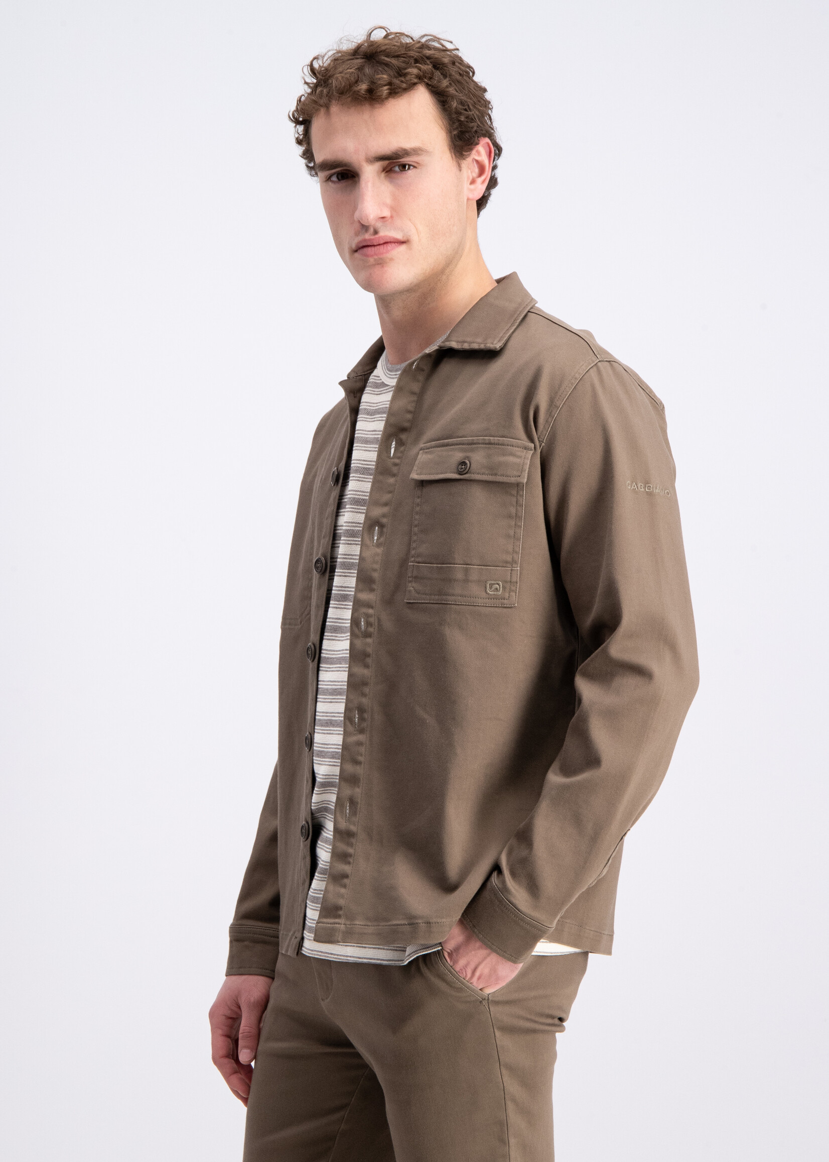 Gabbiano Overshirt Jogg Garment - Wood Brown