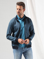 Gabbiano Vest Jacquard Duotone - Navy