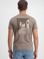 Gabbiano T-shirt Jersey Backprint - Wood Brown