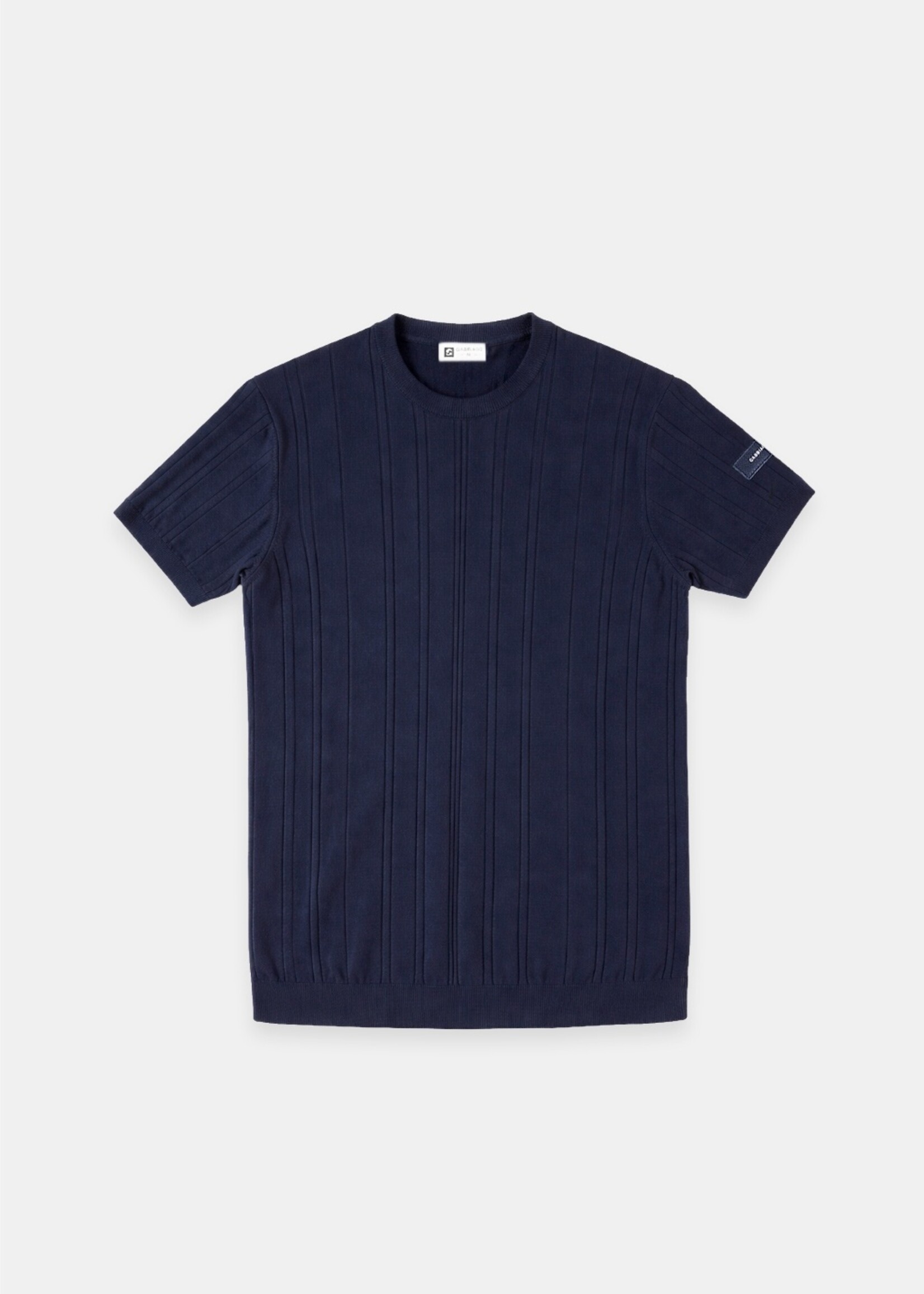 Gabbiano T-shirt Knitted Striped - Navy