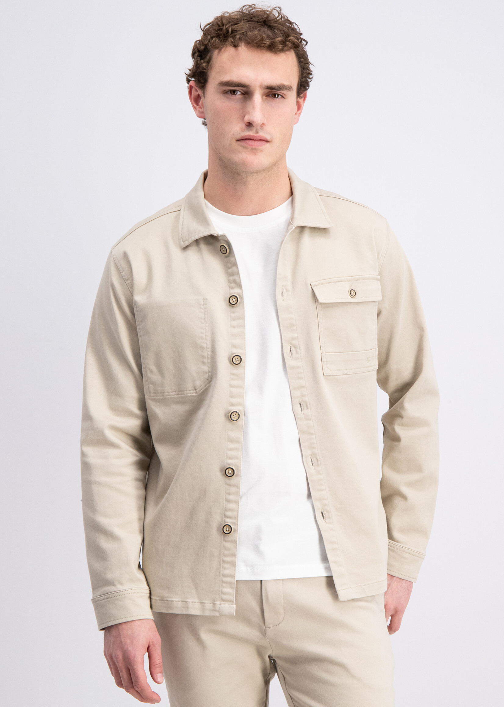 Gabbiano Overshirt Jogg Garment - Ivory Bone