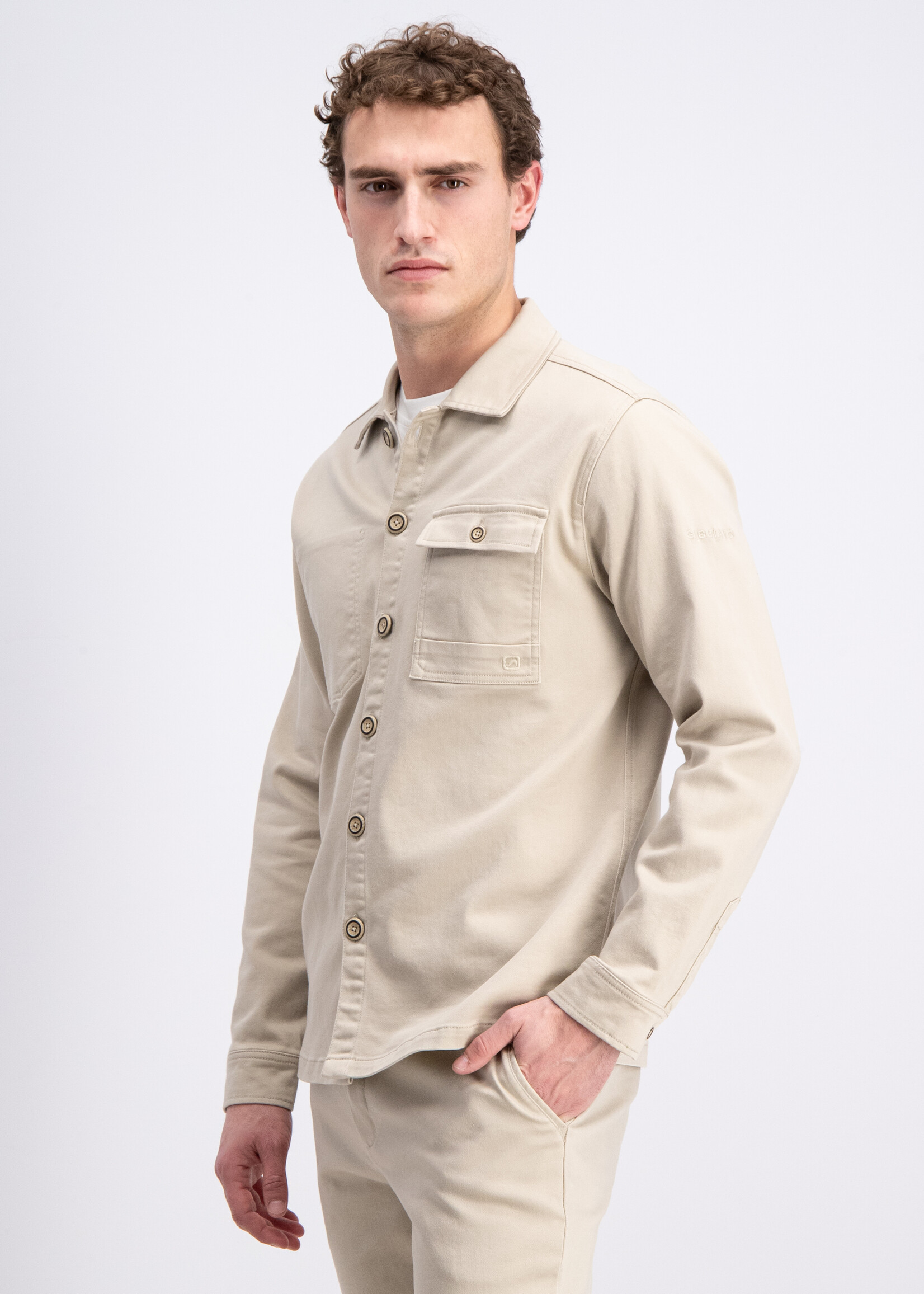 Gabbiano Overshirt Jogg Garment - Ivory Bone