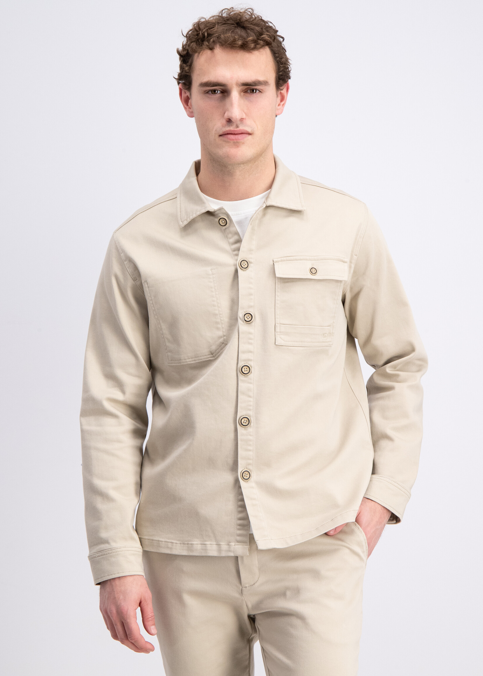 Gabbiano Overshirt Jogg Garment - Ivory Bone