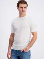Gabbiano T-shirt Knitted Striped - Wit