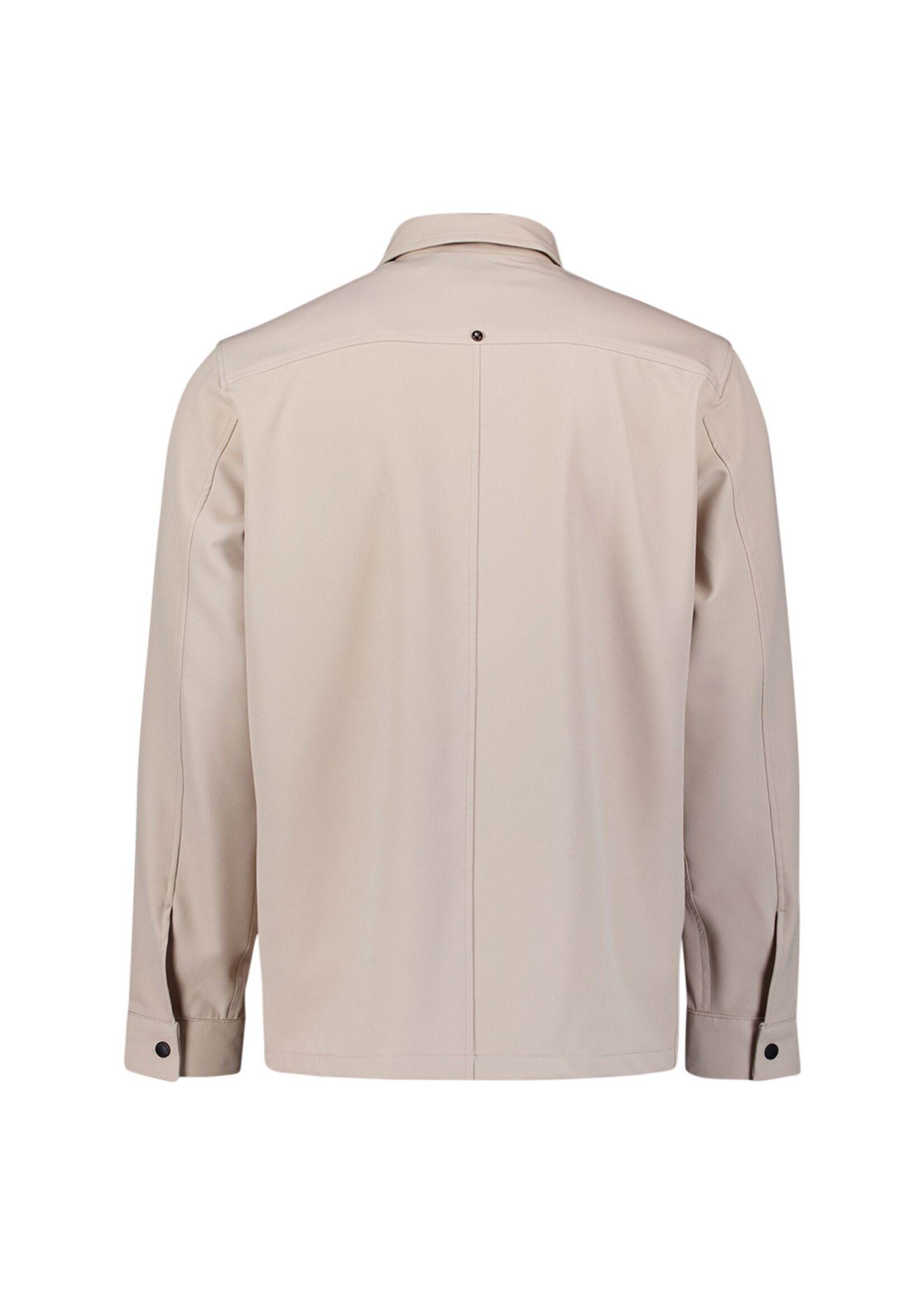 No Excess Overshirt Full Zipper Stretch Sedoc - Stone