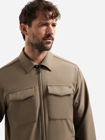 No Excess Overshirt Full Zipper Stretch Sedoc - Khaki