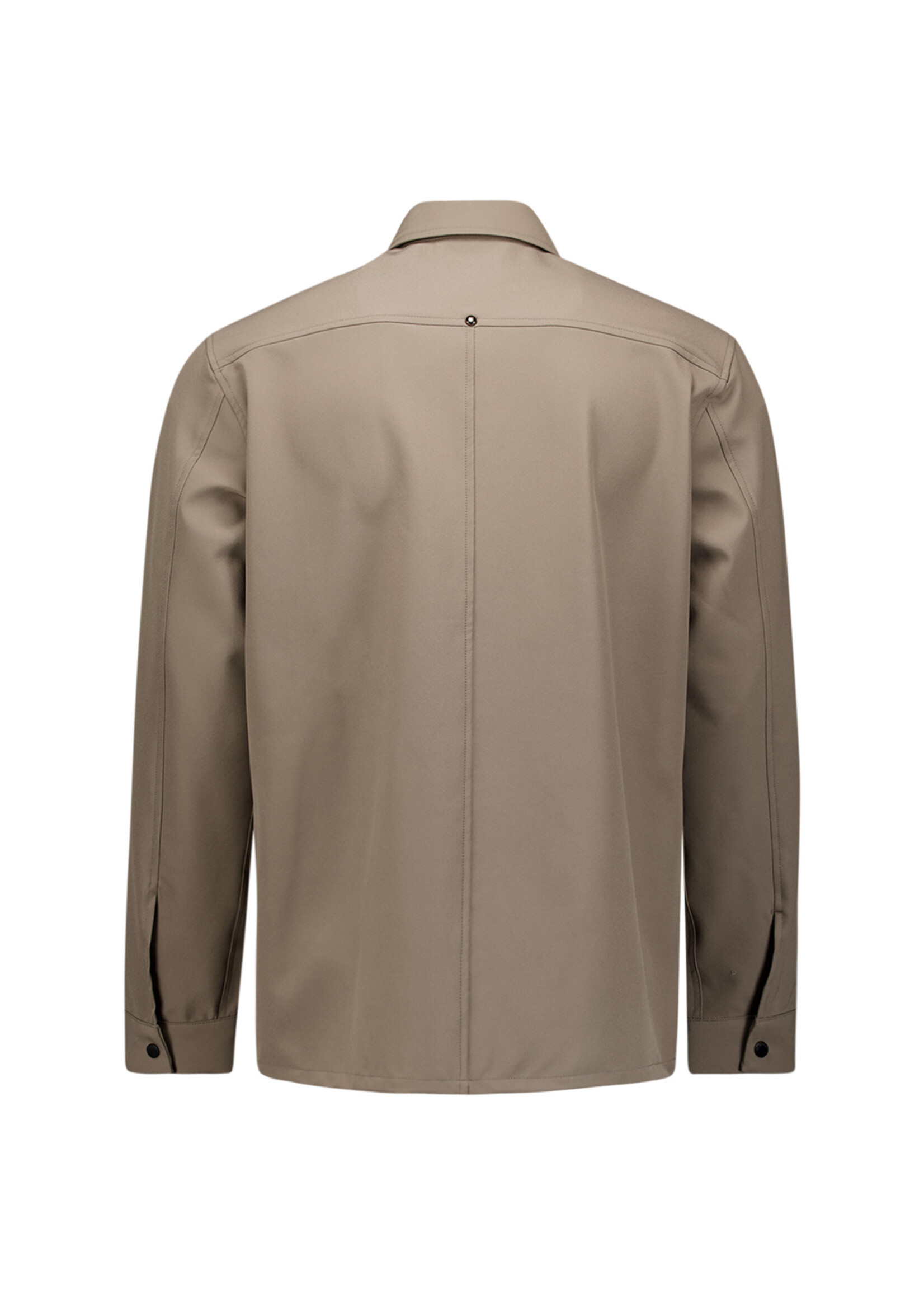 No Excess Overshirt Full Zipper Stretch Sedoc - Khaki
