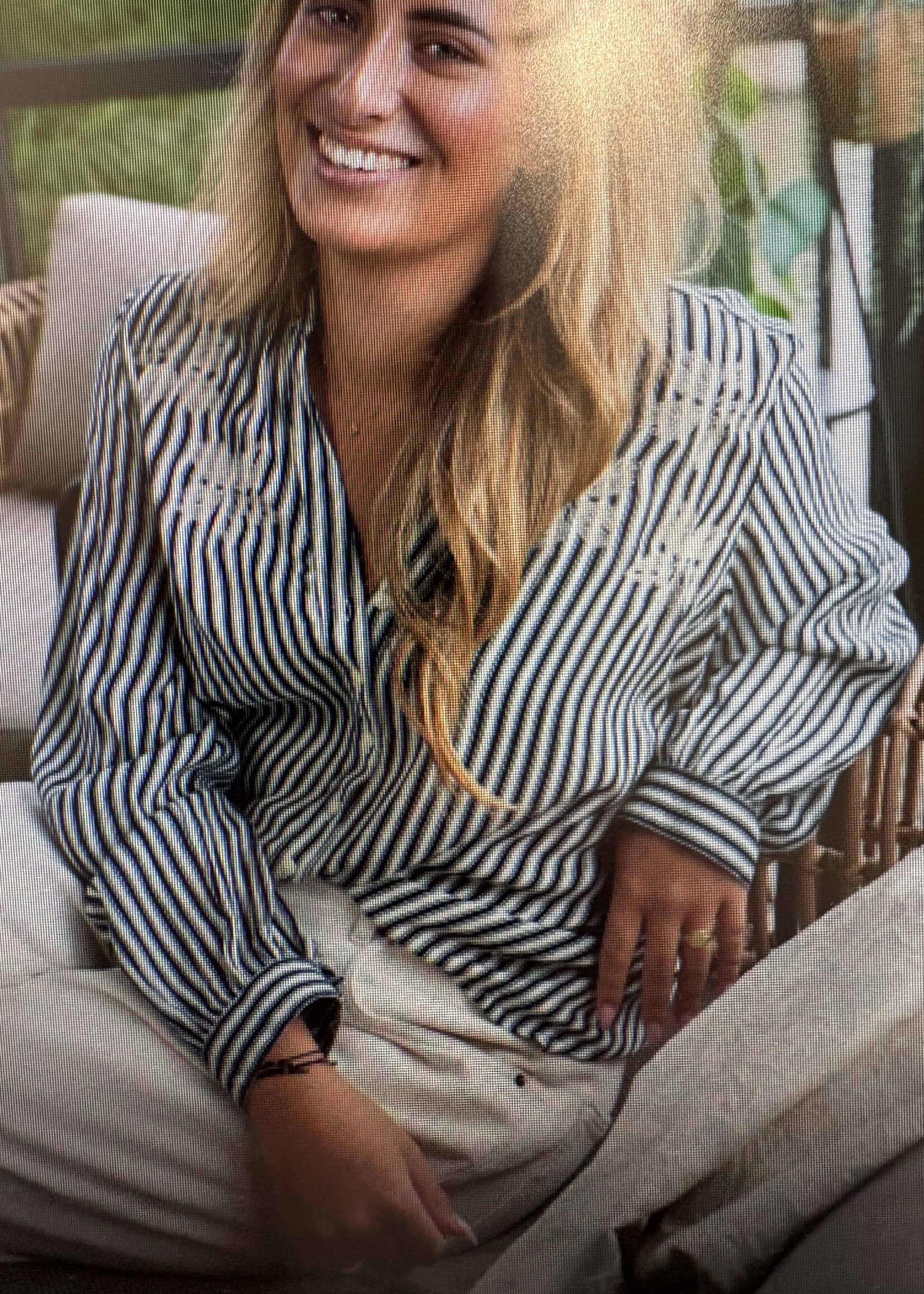 Soultouch Blouse Juul Stripe - Navy Ofwhite