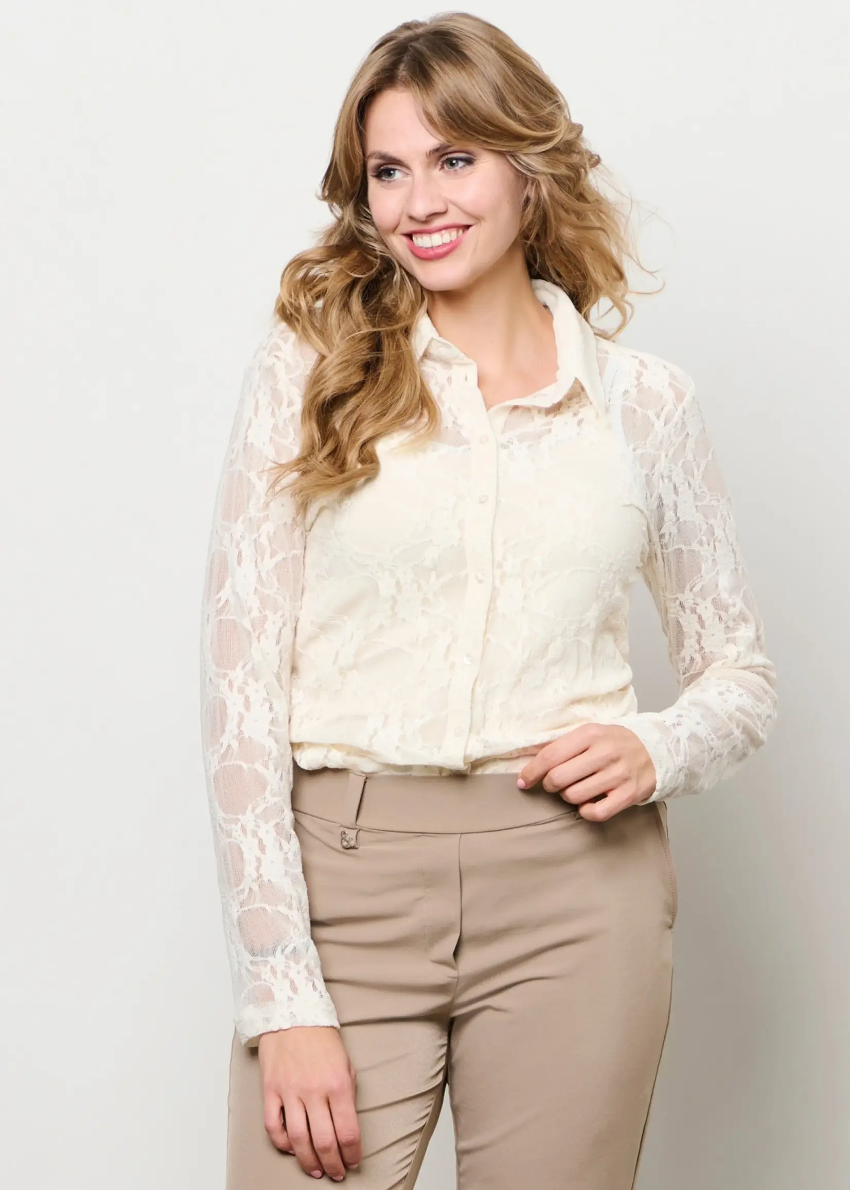&Co Woman Blouse Lotte Lace - Beige