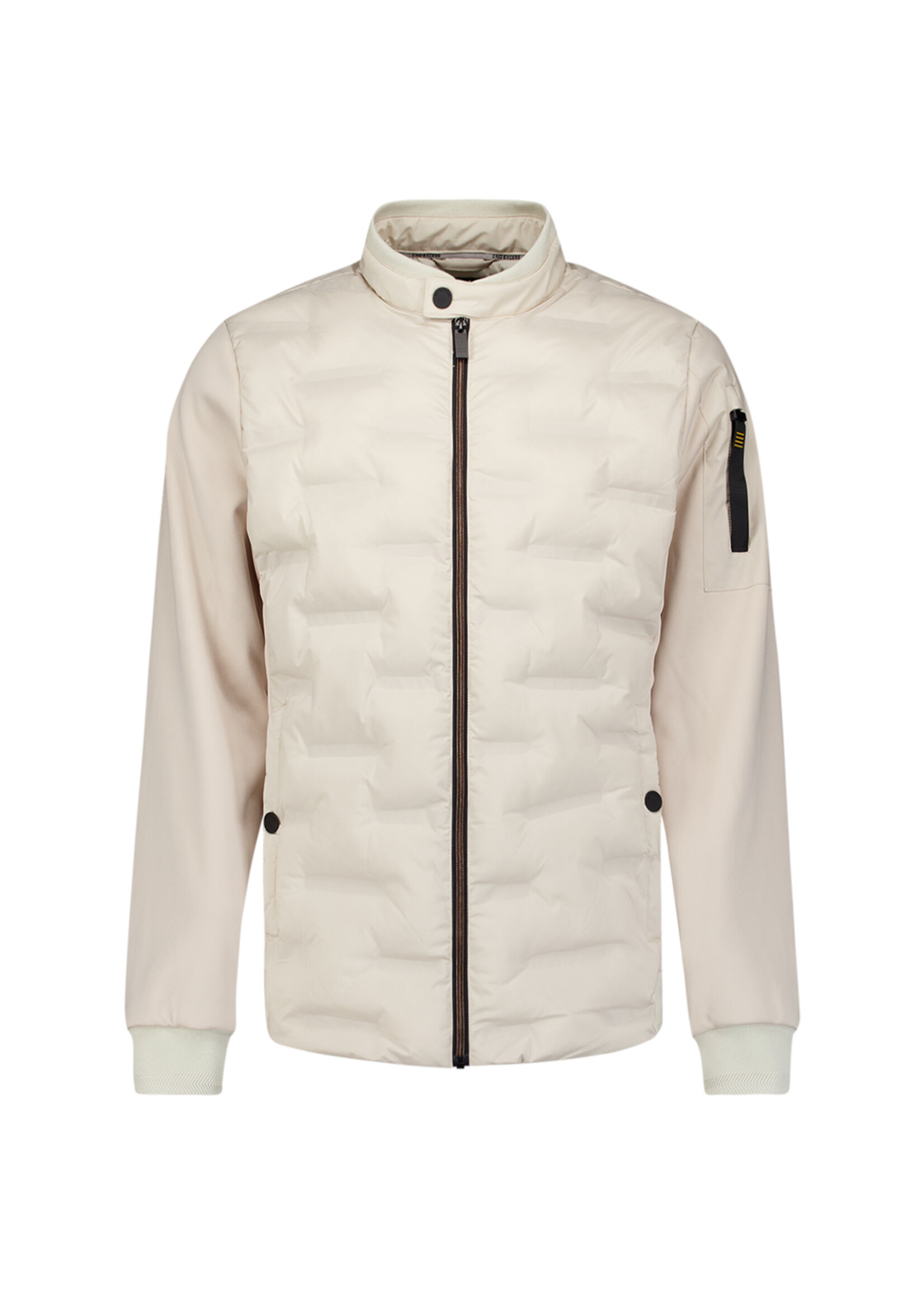 No Excess Jacket Short Fit Sealed Knitted Fit - Stone