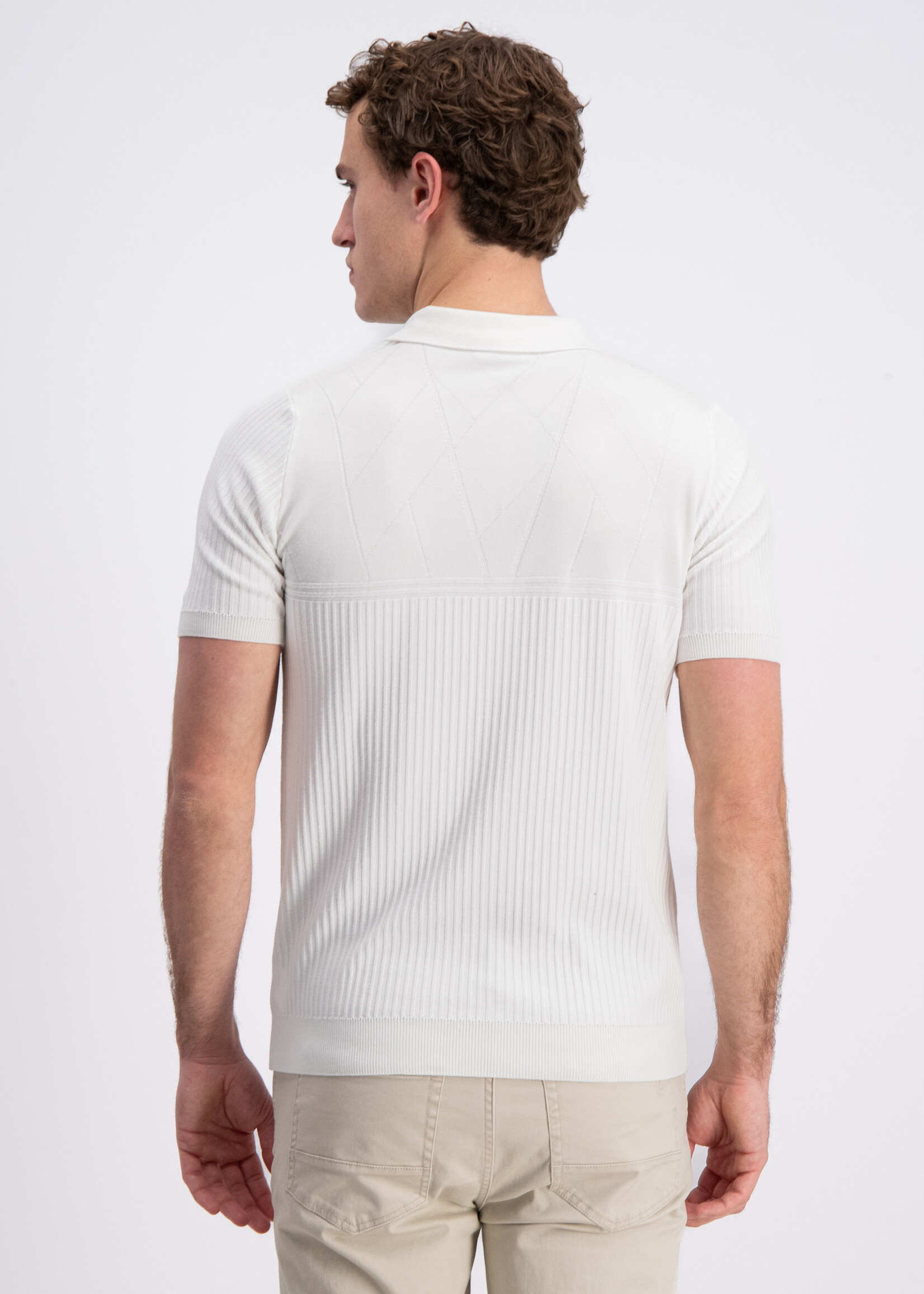 Gabbiano Polo Knitwear Zipper - White