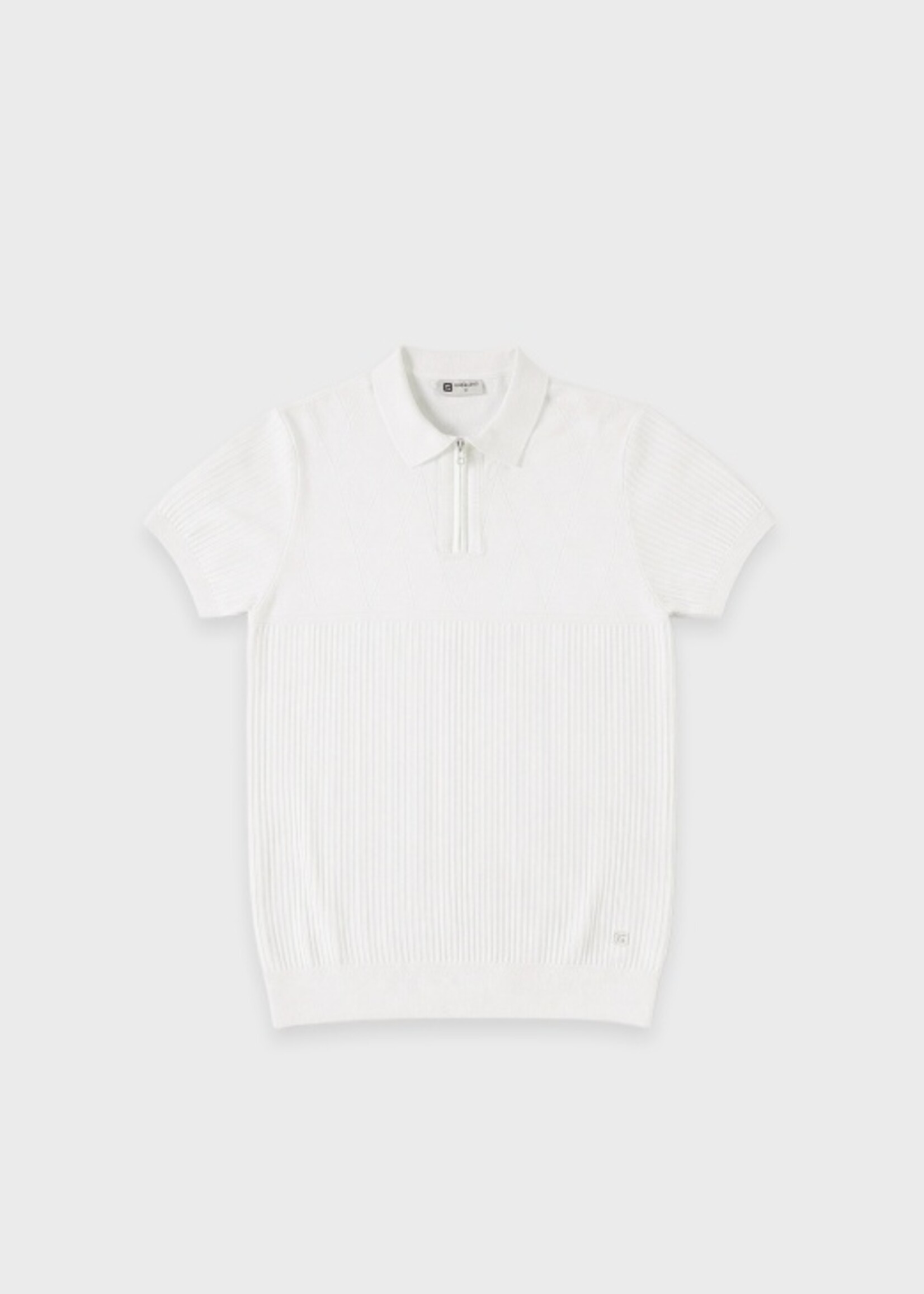 Gabbiano Polo Knitwear Zipper - White