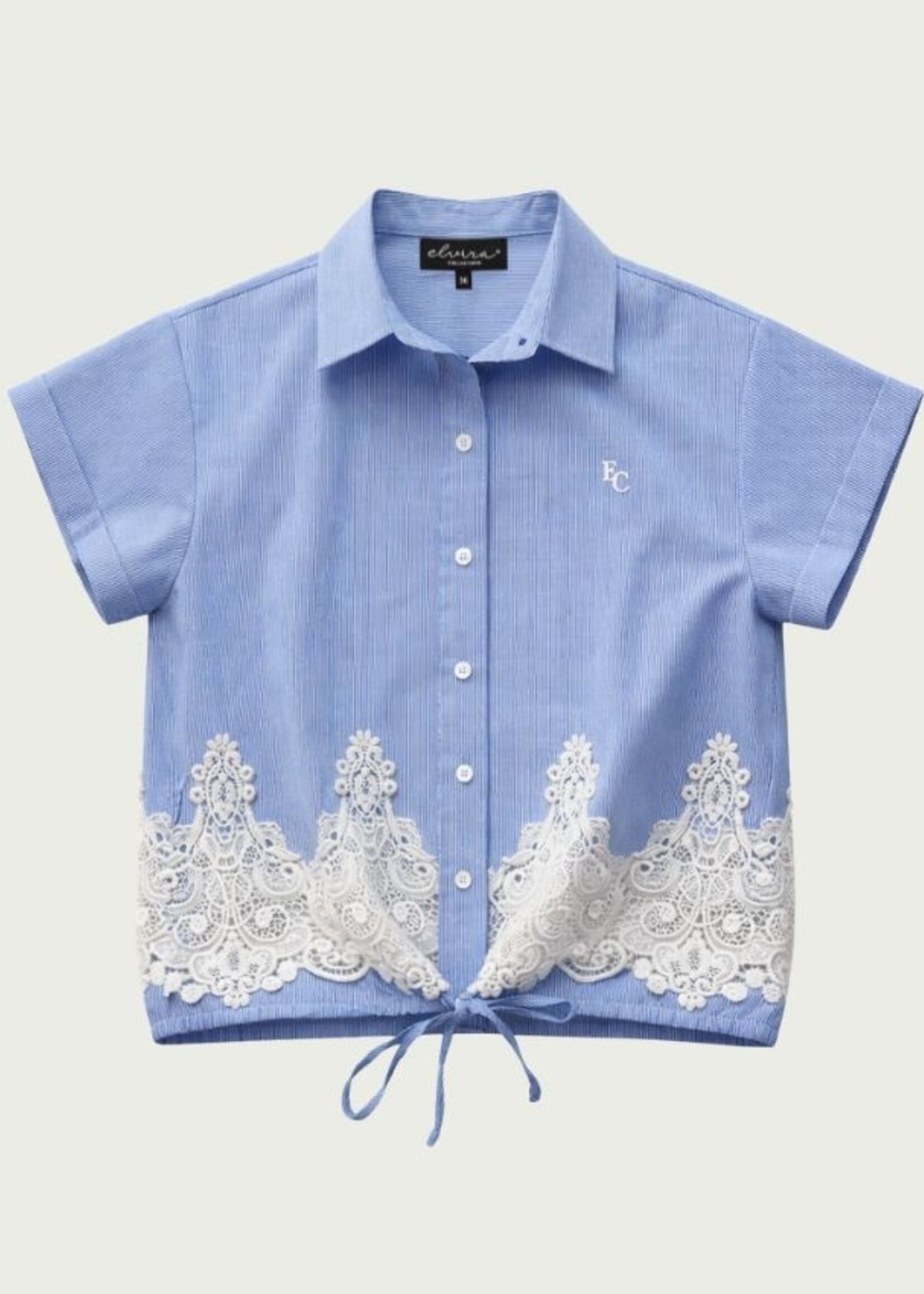 Elvira Blouse Renate - Striped Blue