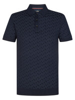 Petrol Industries Knitwear Polo Print - Navy