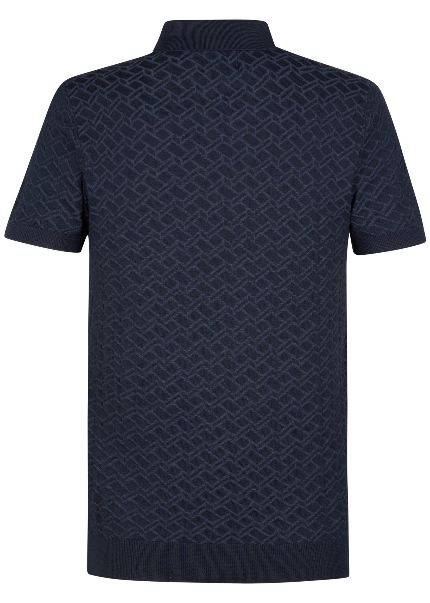 Petrol Industries Knitwear Polo Print - Navy
