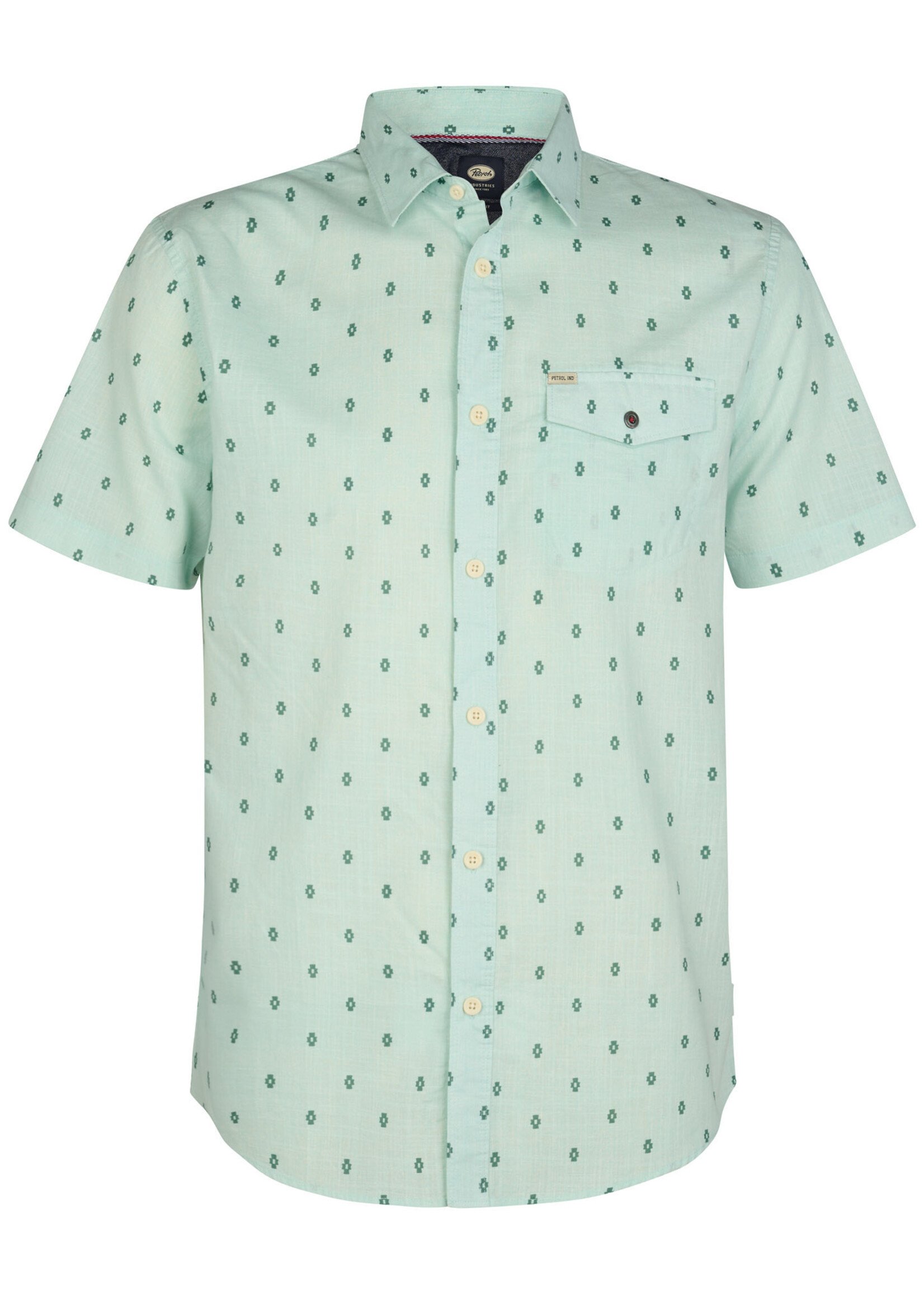 Petrol Industries Overhemd Short Sleeve - Cool Mint