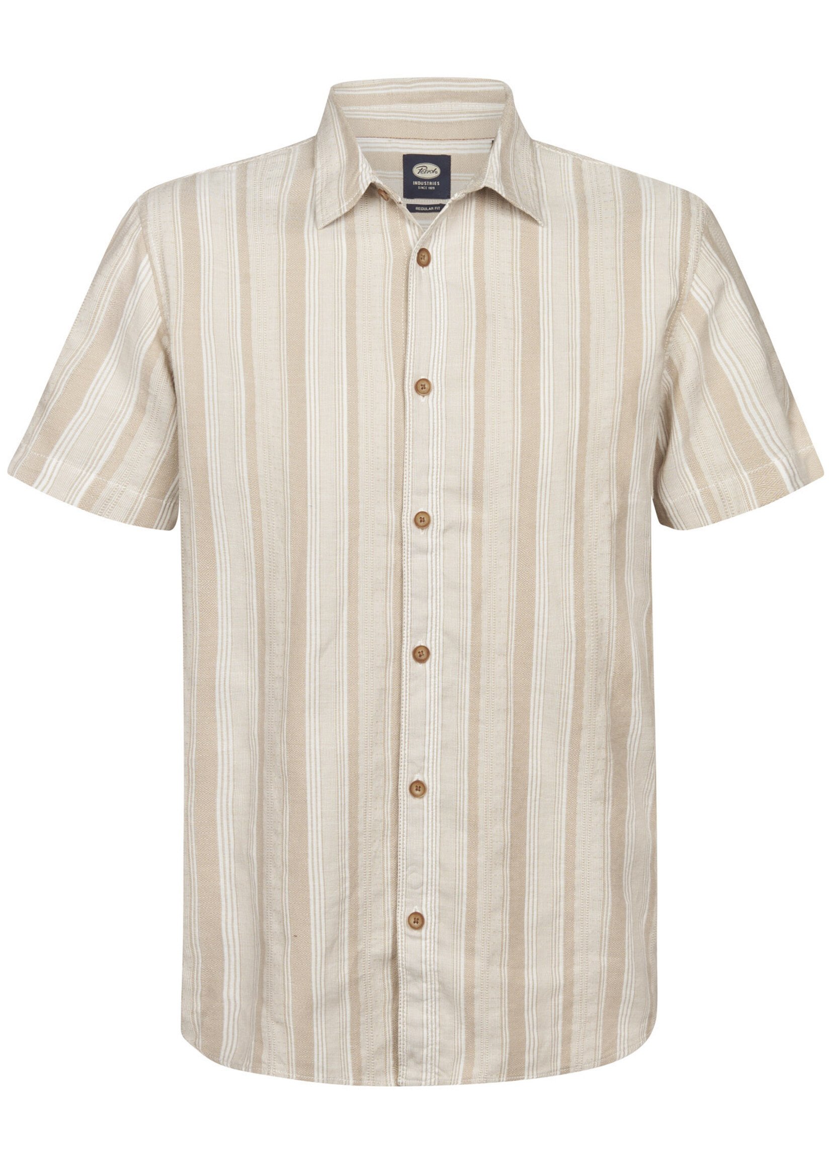Petrol Industries Overhemd Short Sleeve - Light Tan